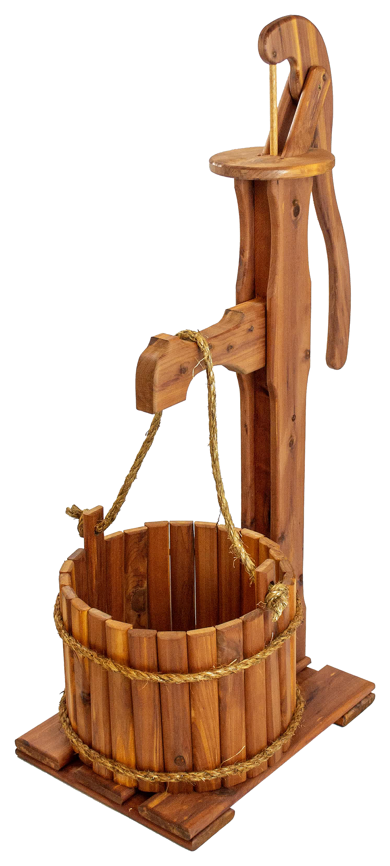 Image of "American Furniture Classics Old-Fashioned Pump Planter - 37""H x 21""W"