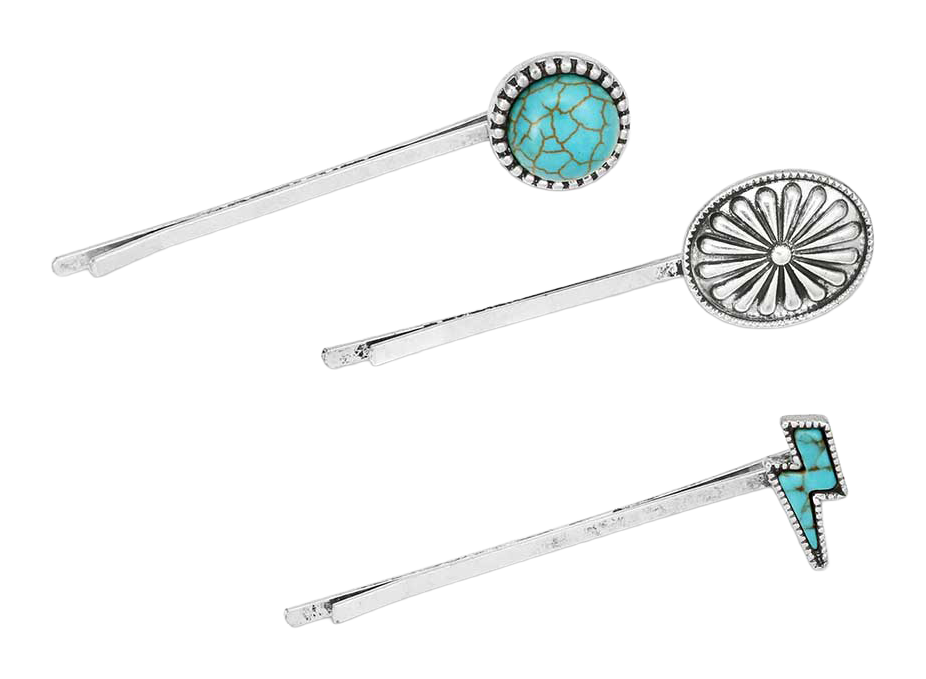 Image of Montana Silversmiths Electric Desert Hairpin Set