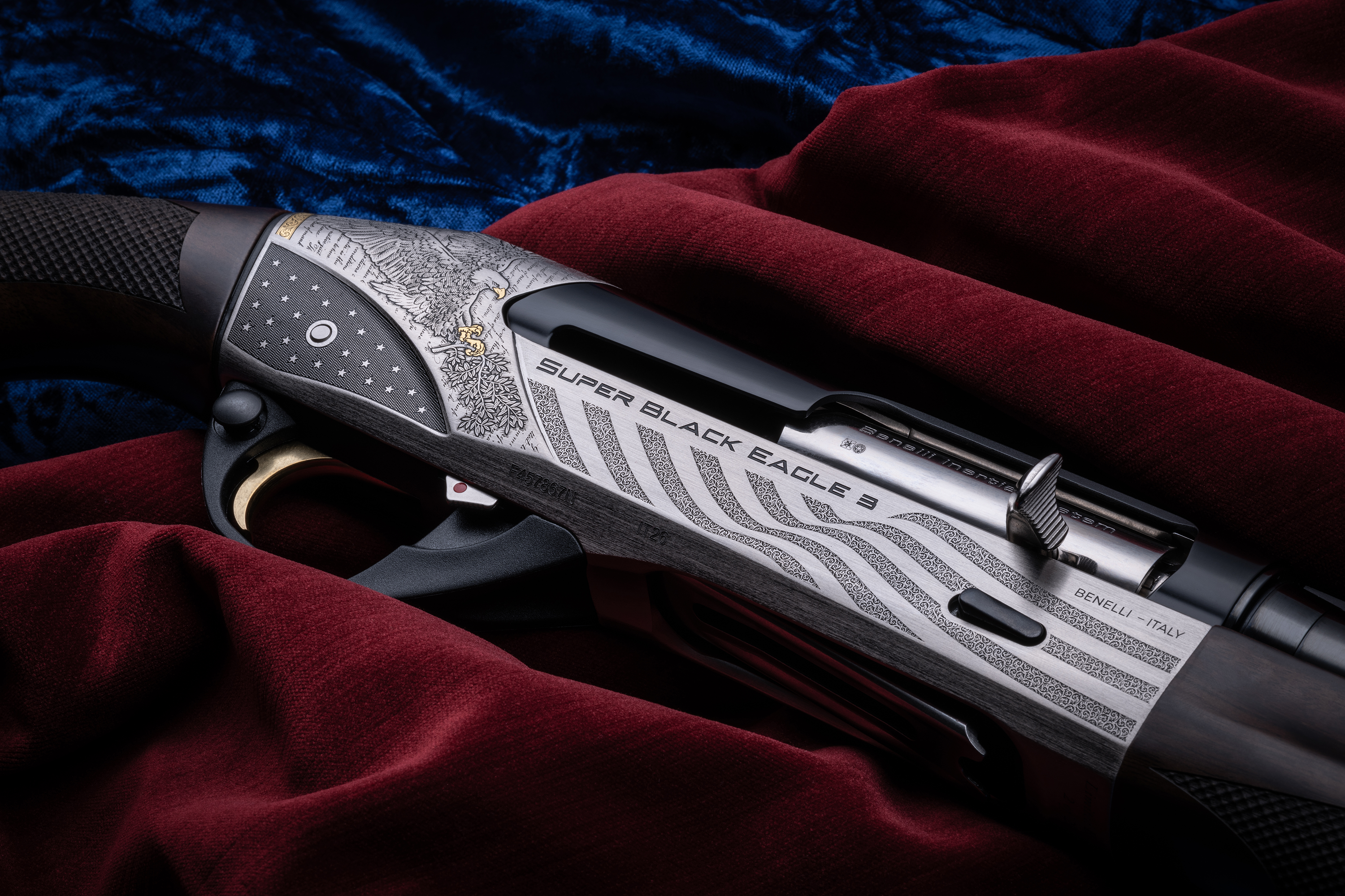 Benelli SemiQuincentennial Traditional Edition Super Black Eagle 3 SemiAuto Shotgun  12 Gauge
