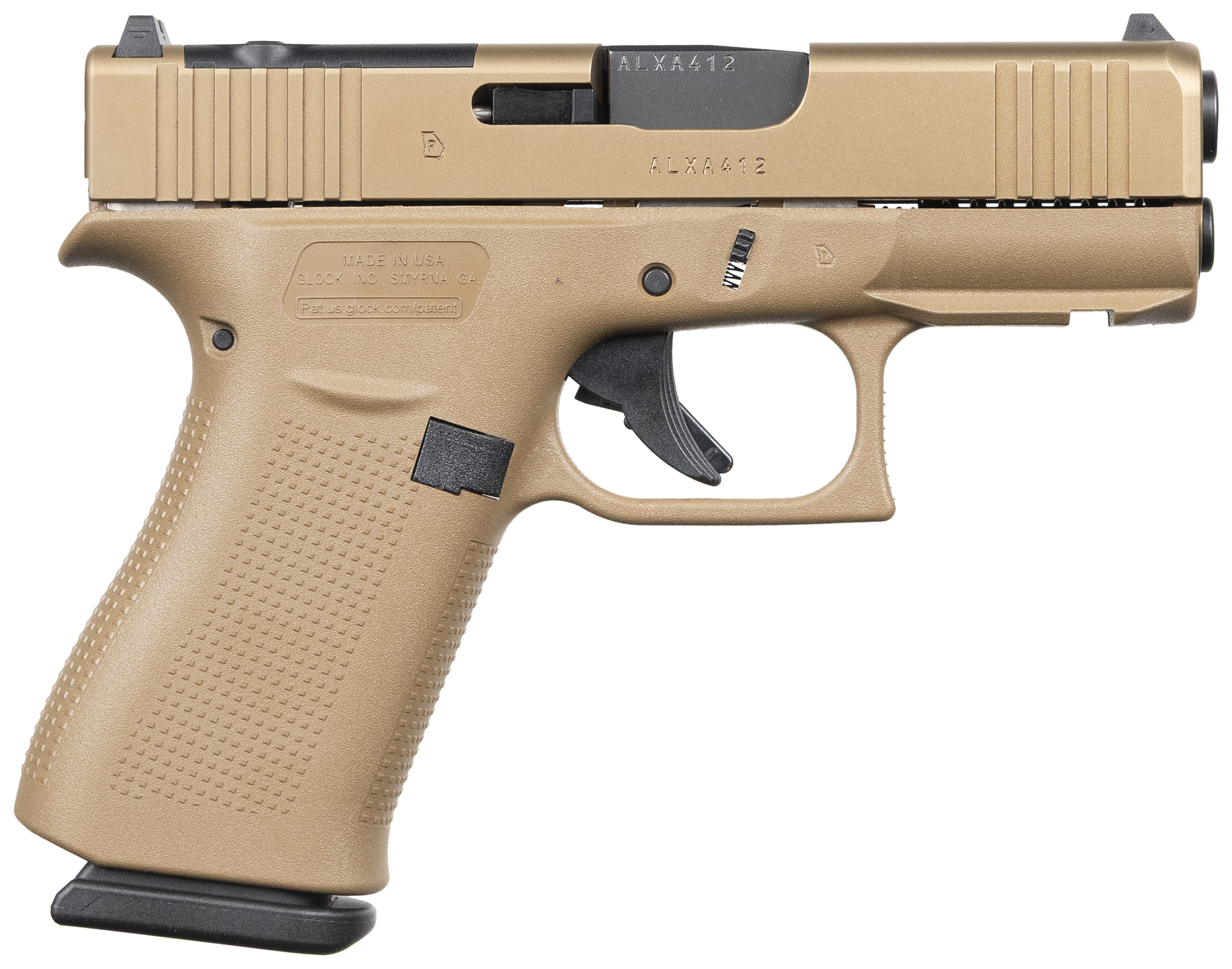 GLOCK 43X MOS Coyote SemiAuto Pistol