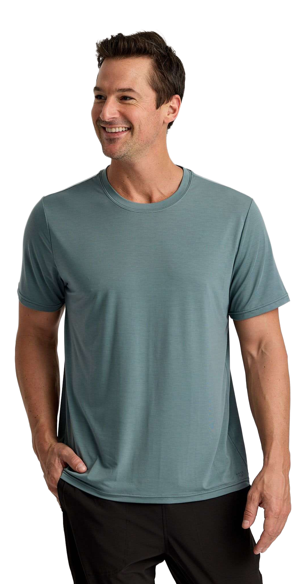 Image of Free Fly Elevate Lightweight Short-Sleeve T-Shirt - Stormy Sea - M