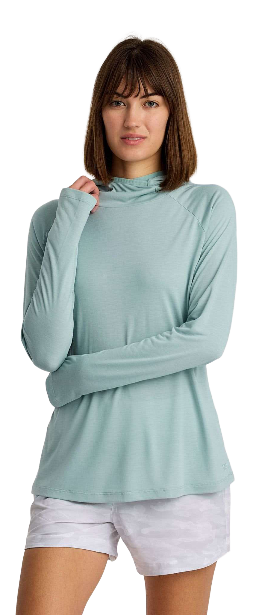 Image of Free Fly Bamboo Lightweight II Hoodie - Ocean Mist - M