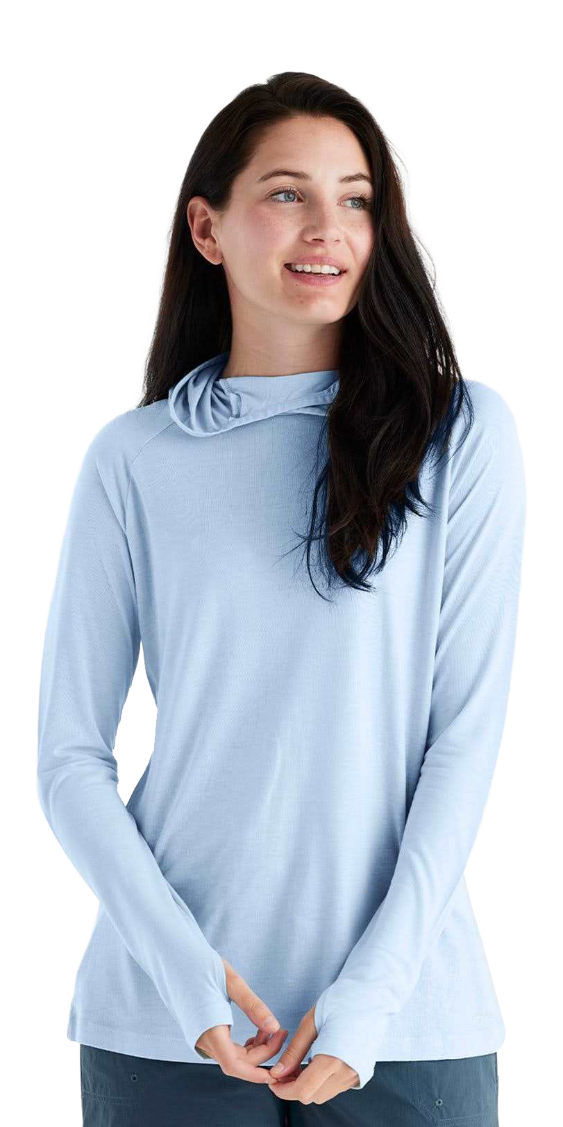 Image of Free Fly Bamboo Lightweight II Hoodie - Clear Sky - XL