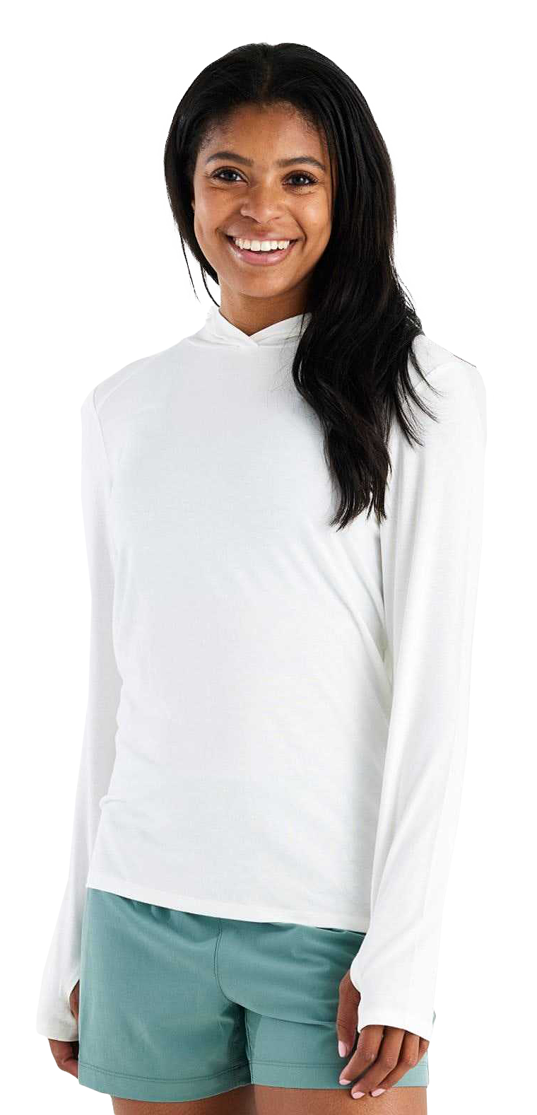 Image of Free Fly Bamboo Shade II Hoodie - Bright White - XL