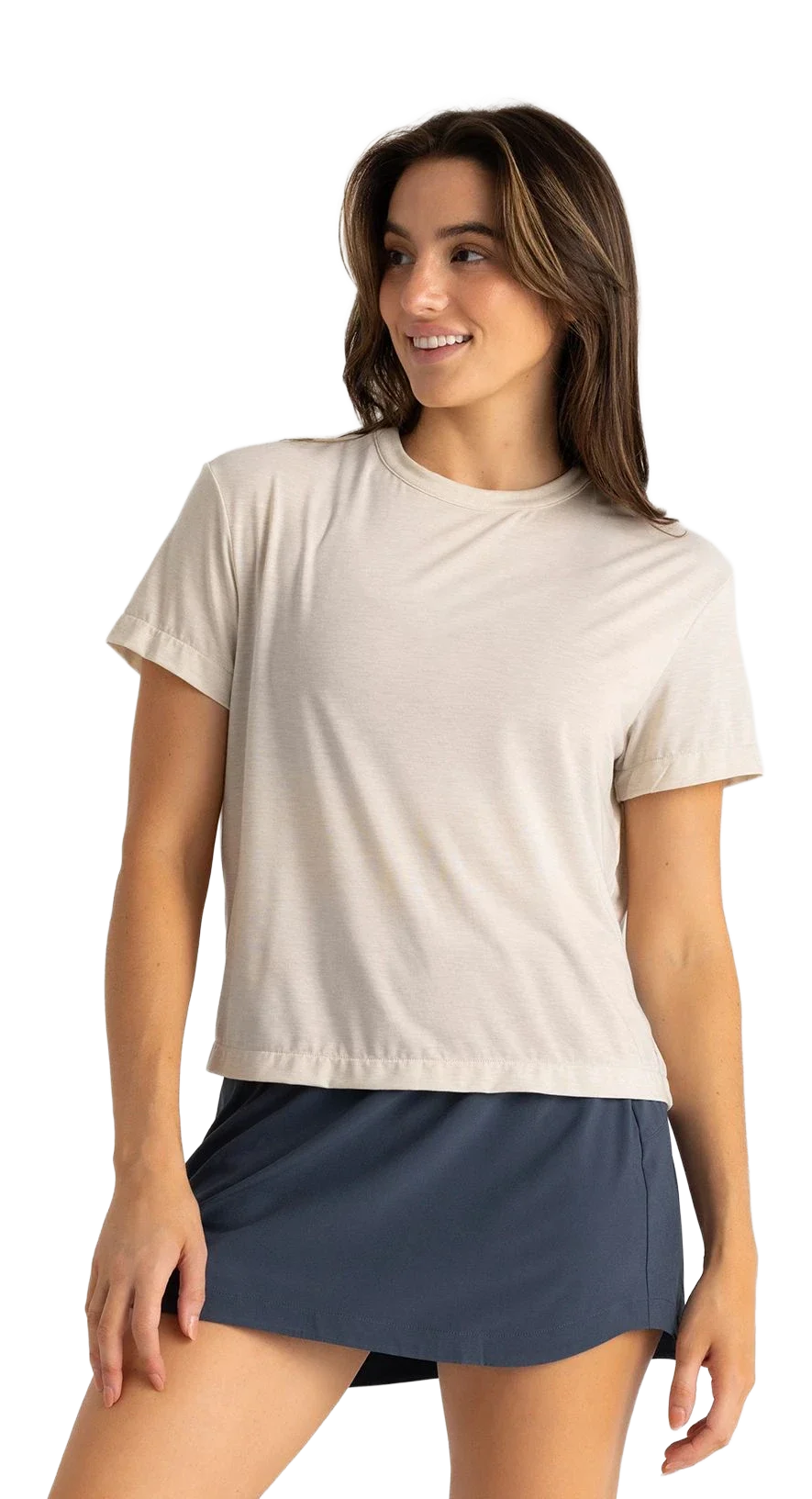 Image of Free Fly Elevate Lightweight Short-Sleeve T-Shirt - Heather Birch - L
