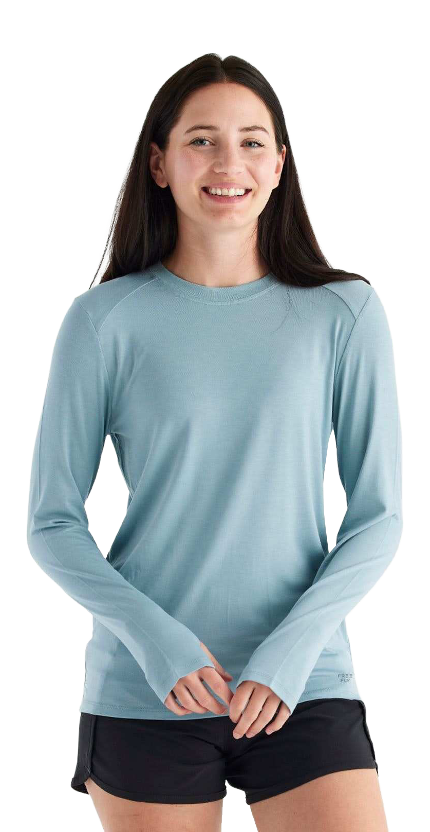 Image of Free Fly Bamboo Shade II Long-Sleeve Shirt - Ocean Mist - XS