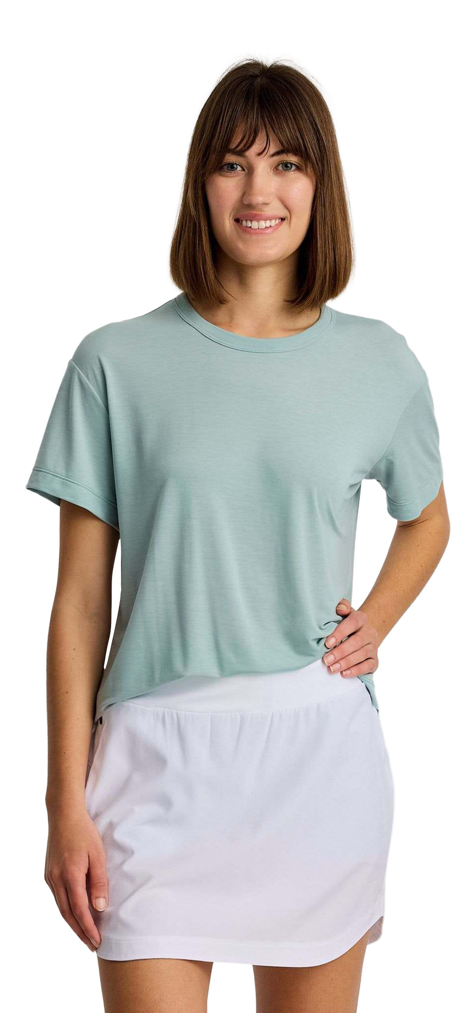 Image of Free Fly Elevate Lightweight Short-Sleeve T-Shirt - Ocean Mist - XL