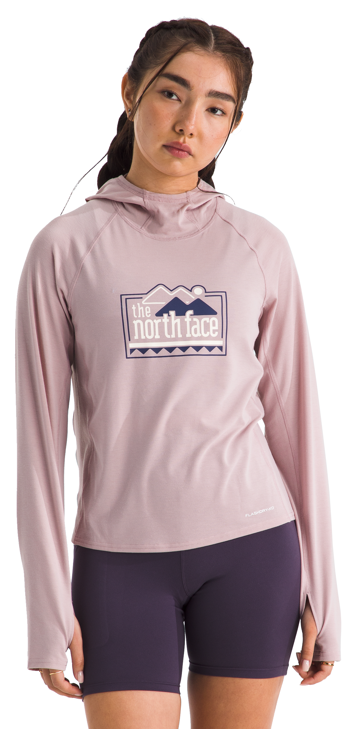 Image of The North Face Adventure Explore Pin Hoodie - Metal Pink
