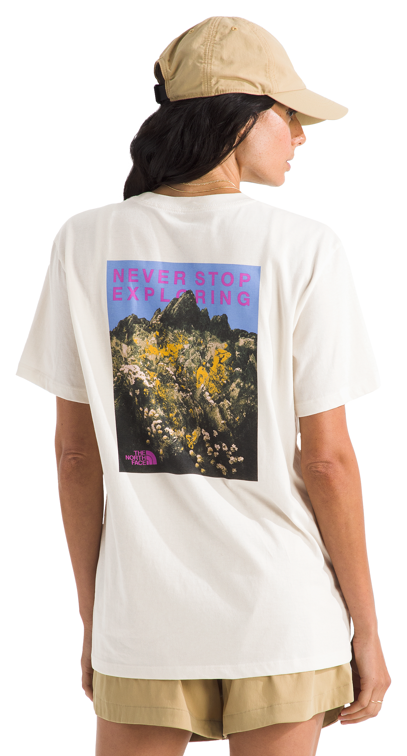 Image of The North Face Boulder Breeze Relaxed Short-Sleeve T-Shirt - White Dune