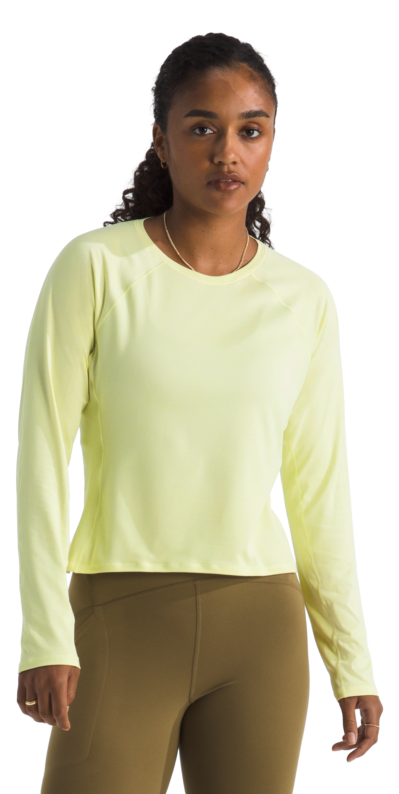 Image of The North Face Jaida Long-Sleeve Shirt - Lemon Mist Light Heather