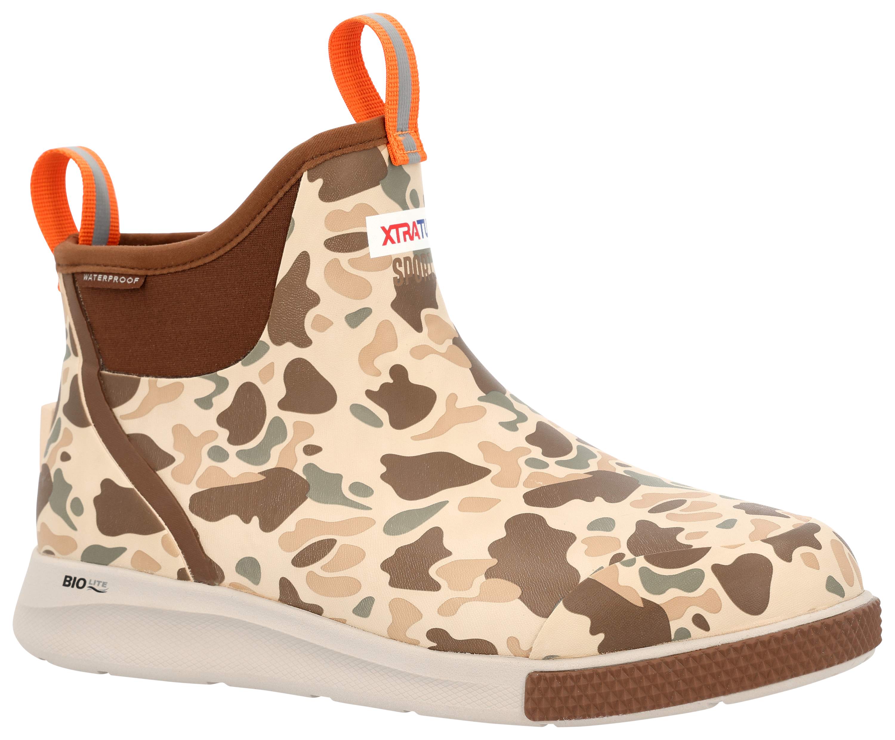 Image of Xtratuf Sport Ankle Deck Boots for Men - Duck Camo - 7M