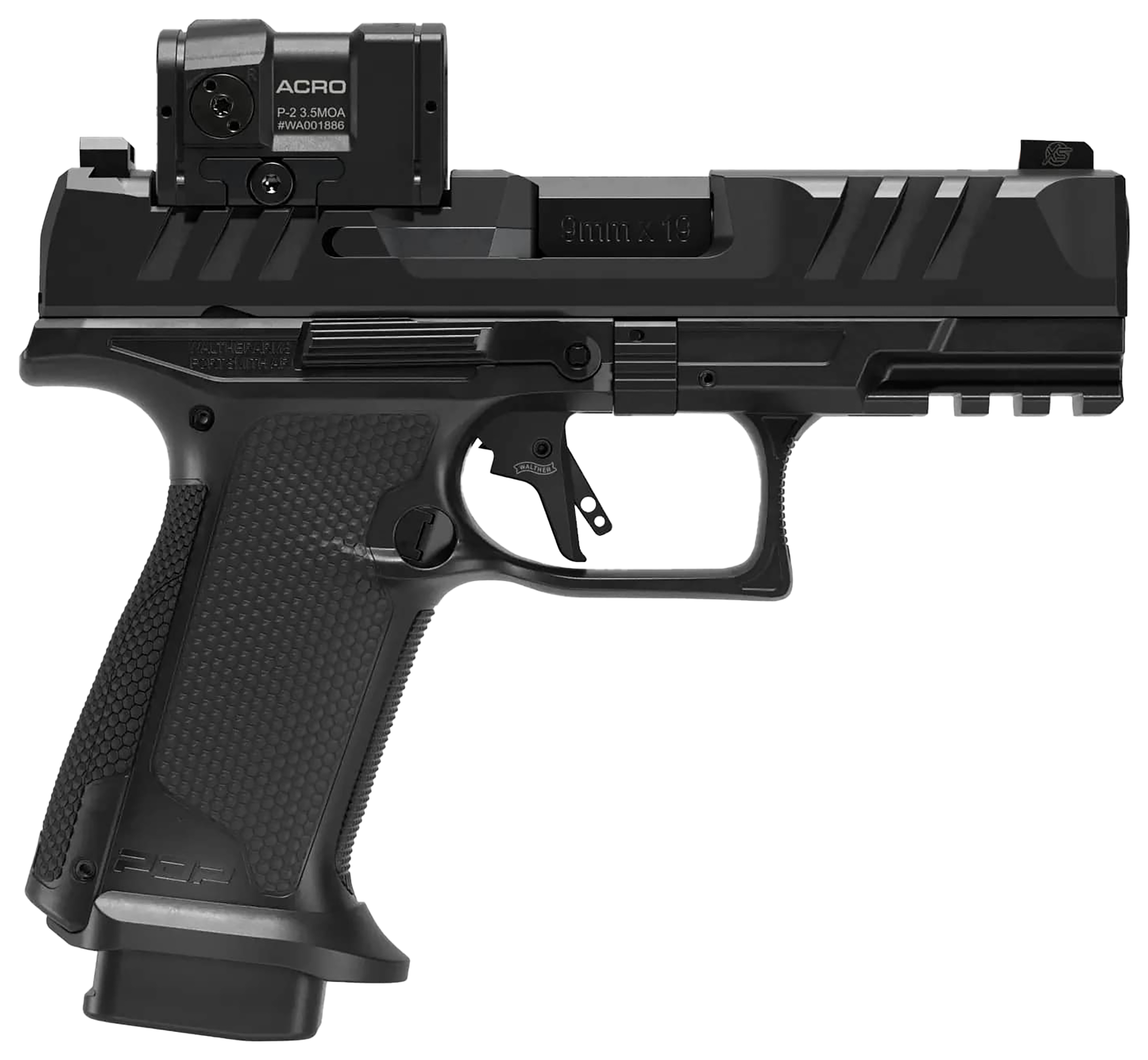 Walther PDP FSeries Professional SemiAuto Pistol with ACRO Red Dot  10Round Capacity