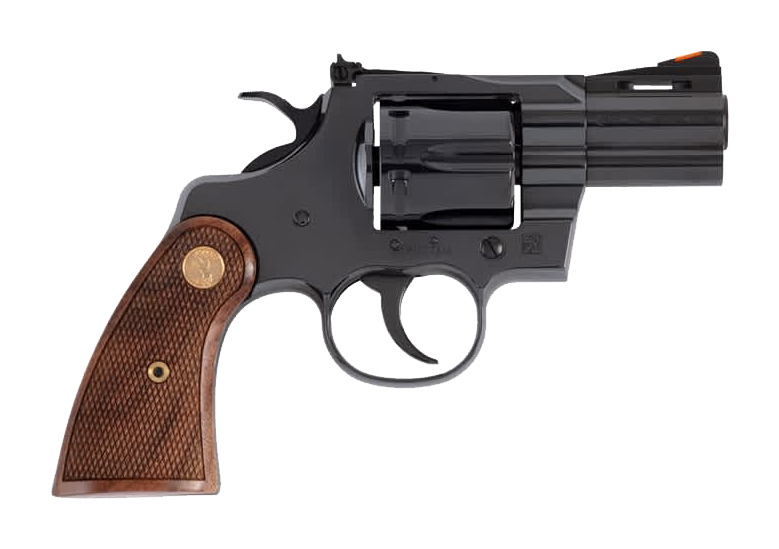 Image of Colt Python SA/DA Revolver with Classic Walnut Grips - 357 Magnum/38 Special +P - Blued