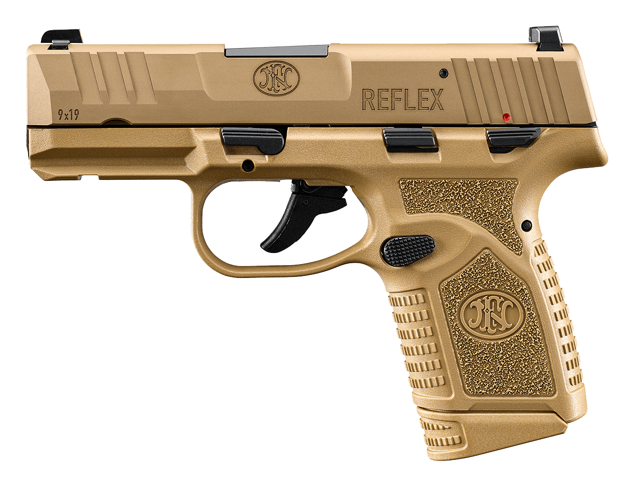 Image of FN Reflex Semi-Auto Pistol - Flat Dark Earth - 10-Round Capacity