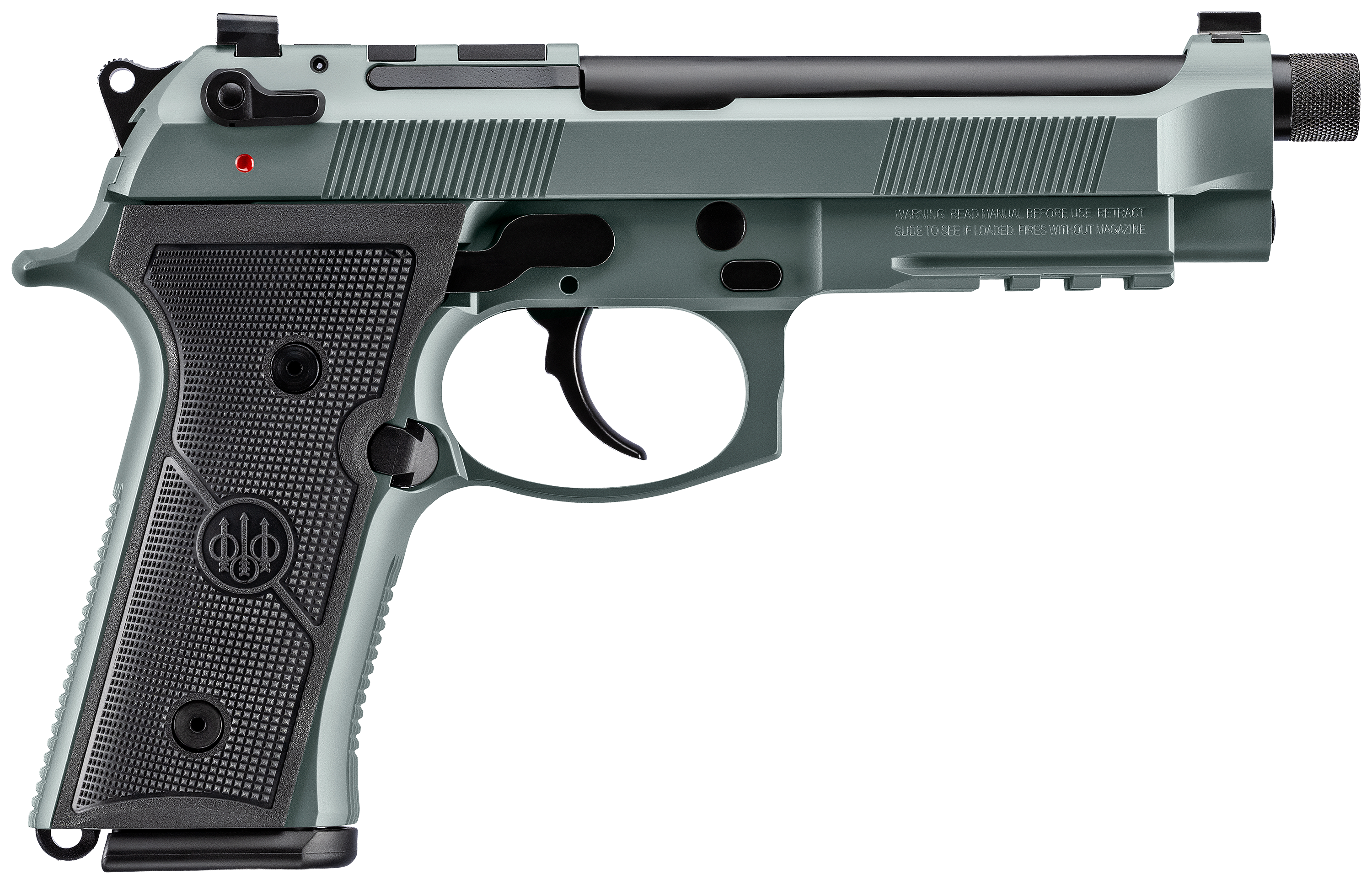 Beretta M9A4 Overlanding SemiAuto Pistol with Threaded Barrel  9mm  Lunar  10 Magazine Capacity
