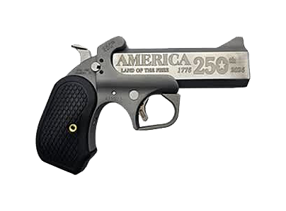 Image of Bond Arms America 250th Anniversary Limited Edition Single-Action Derringer - Bead-Blasted Matte Stainless
