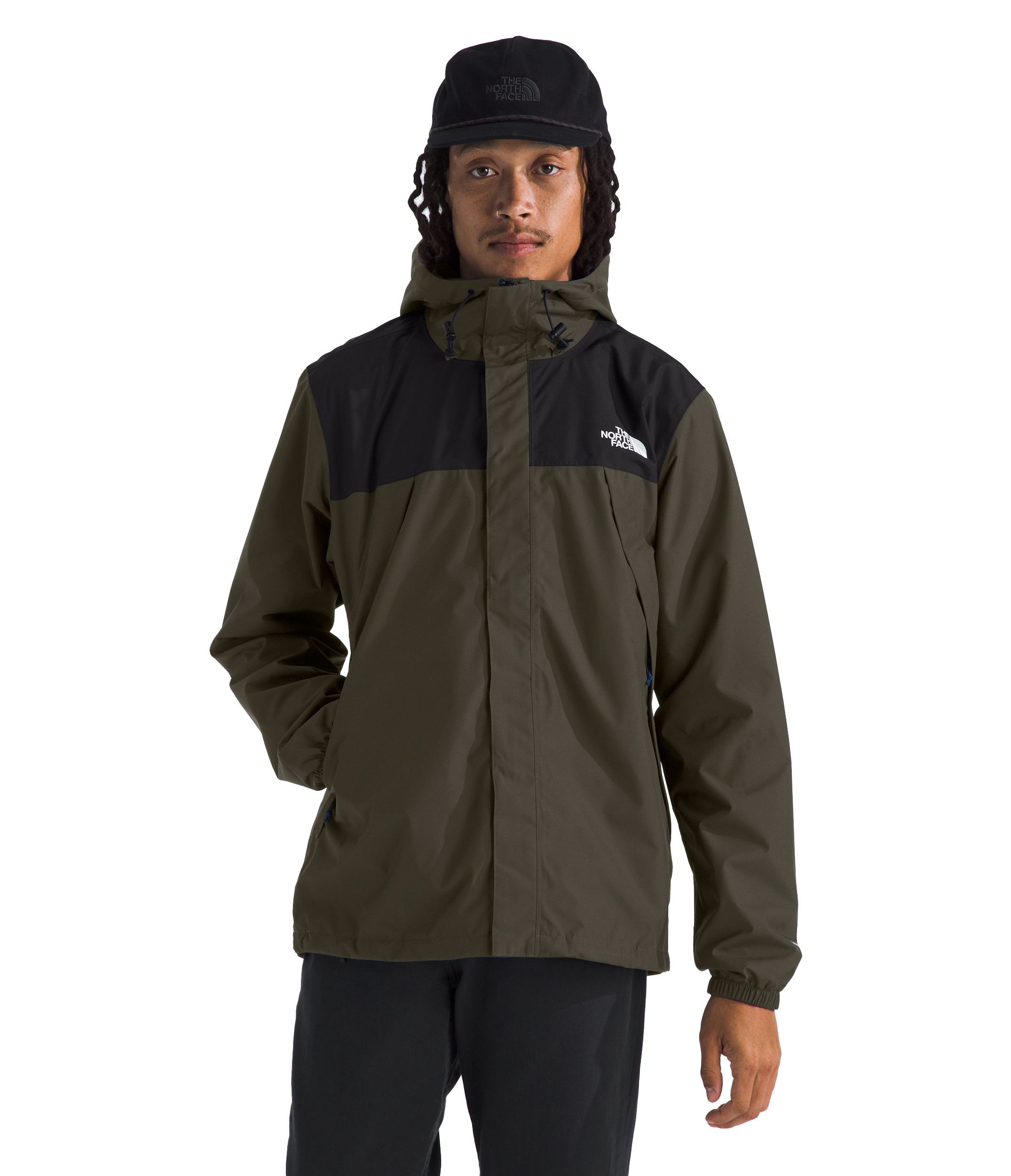 Image of The North Face Antora Waterproof Jacket - New Taupe Green/TNF Black