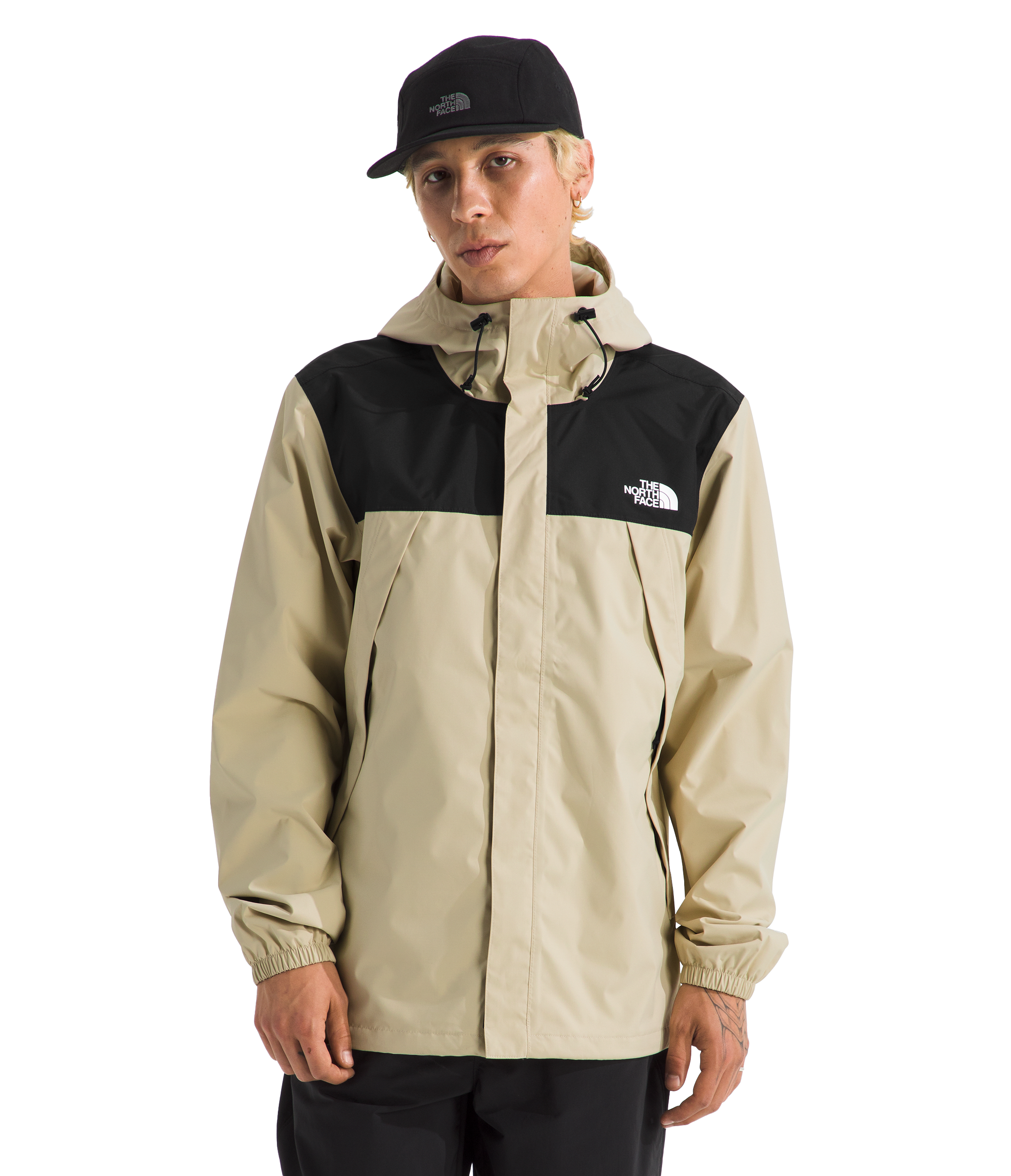 Image of The North Face Antora Waterproof Jacket - Desert Stone/TNF Black