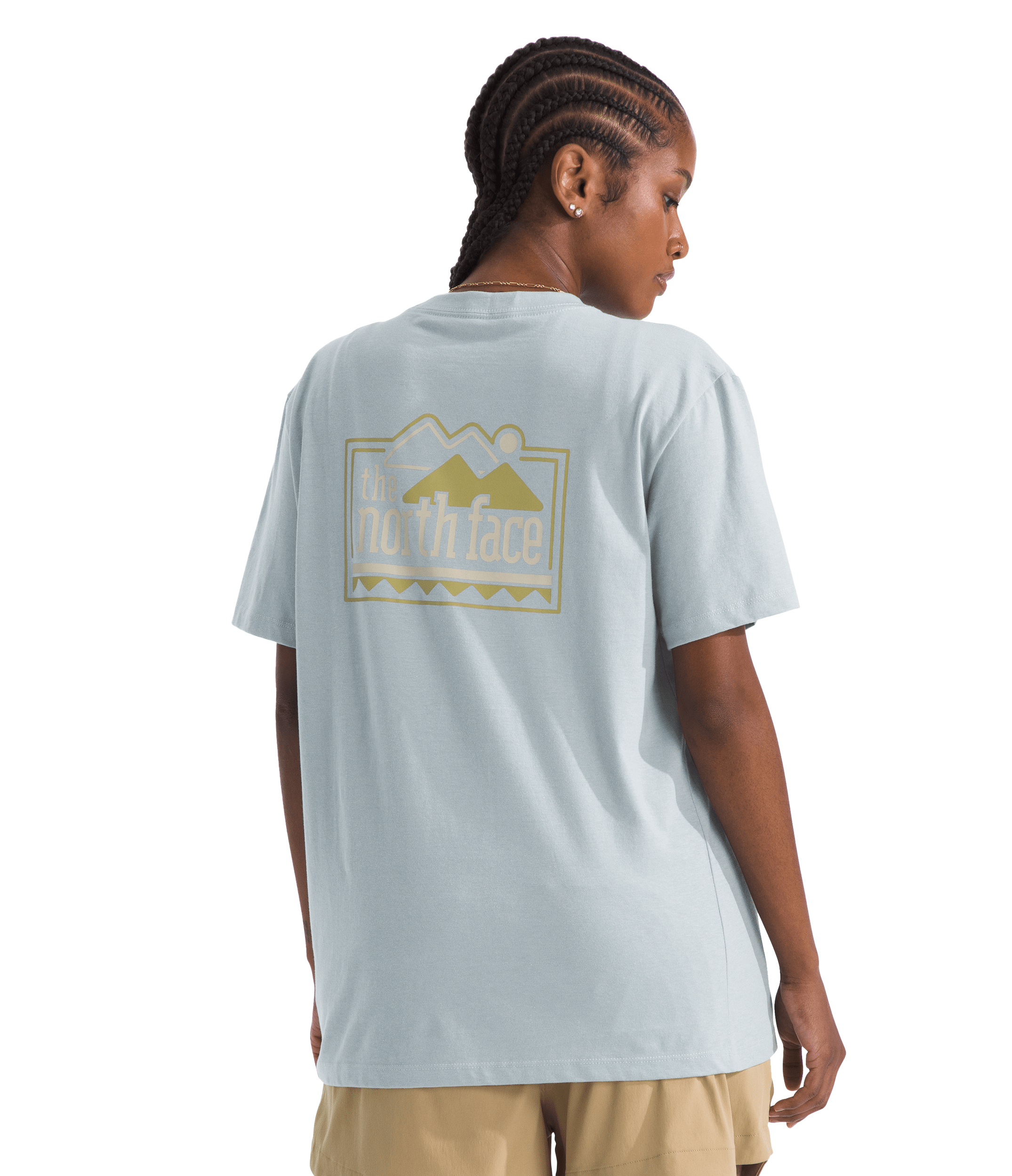 Image of The North Face Explore Pin Graphic Short-Sleeve T-Shirt - Frost Grey