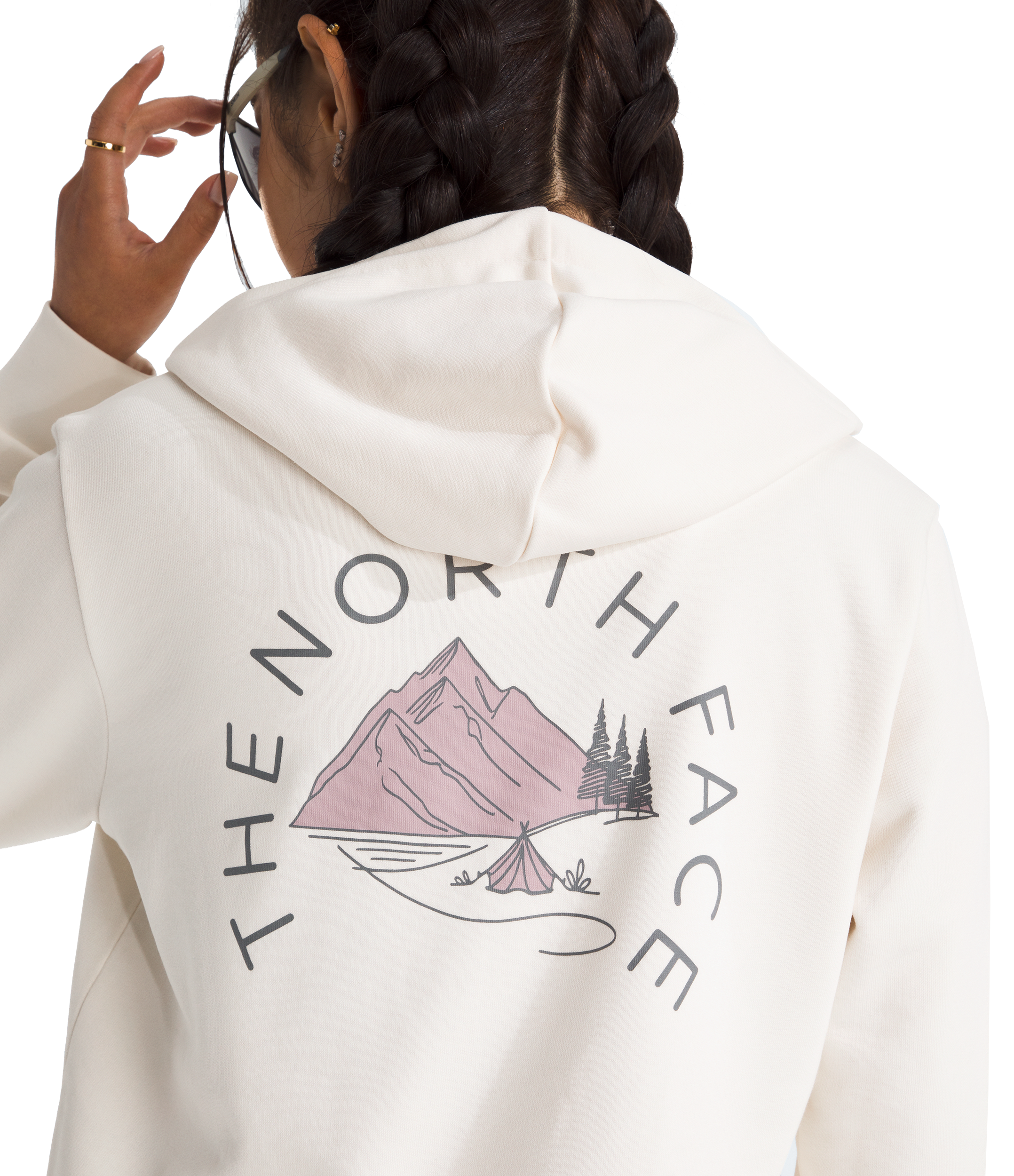 Image of The North Face Monte Graphic Hoodie - White Dune