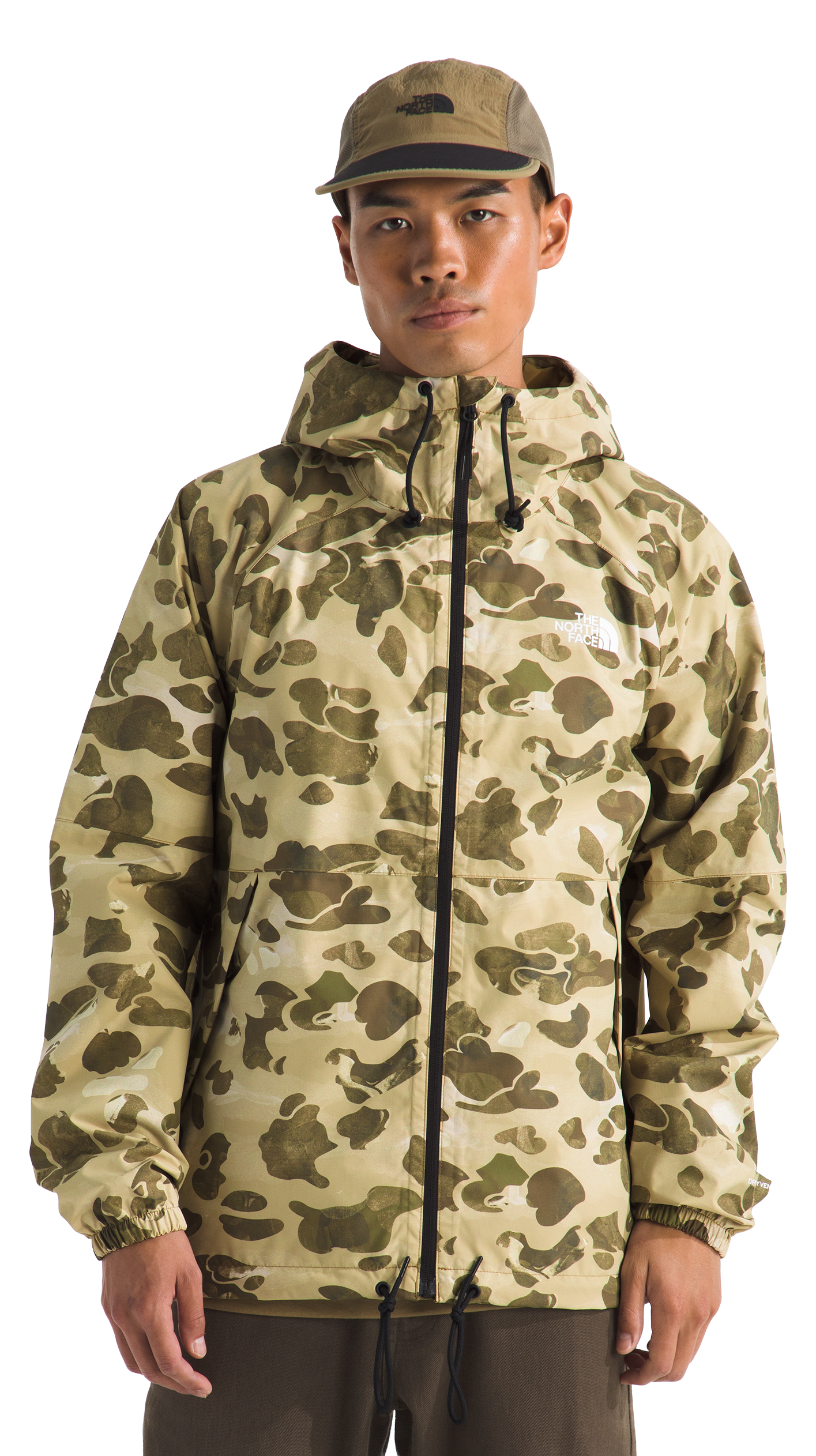 Image of The North Face Antora Rain Full-Zip Long-Sleeve Hoodie - Cedar Heritage Print