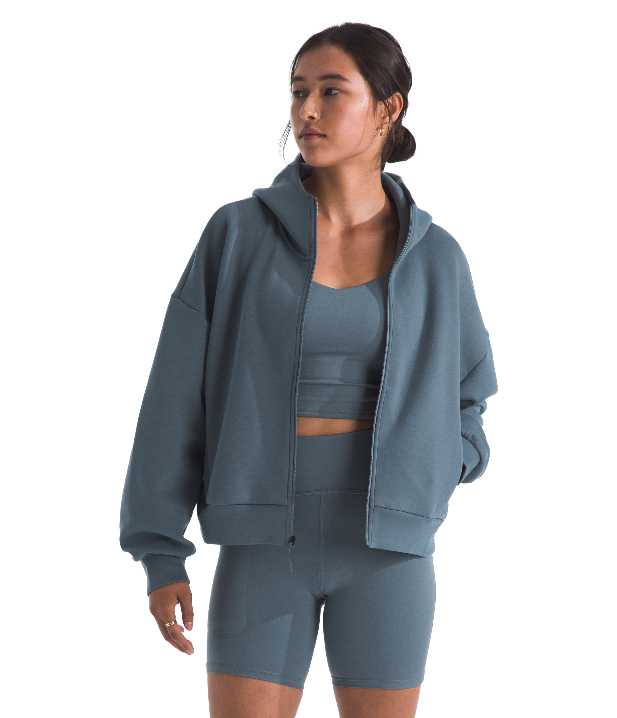 Image of The North Face Jaida Full-Zip Hooded Jacket - Granite Grey