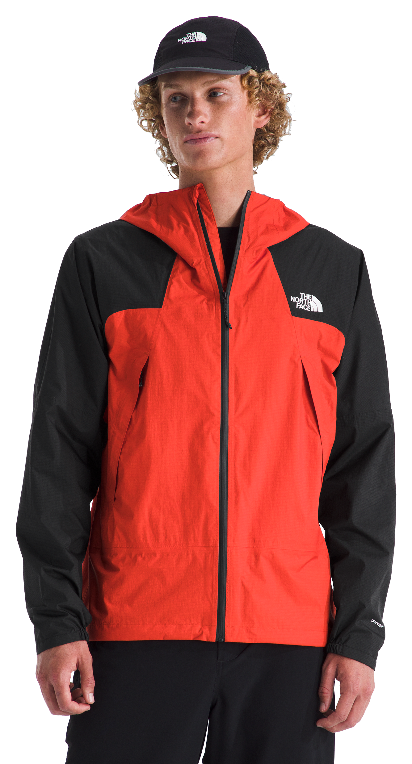 Image of The North Face Ridgelite Waterproof Jacket - Lava Red/TNF Black