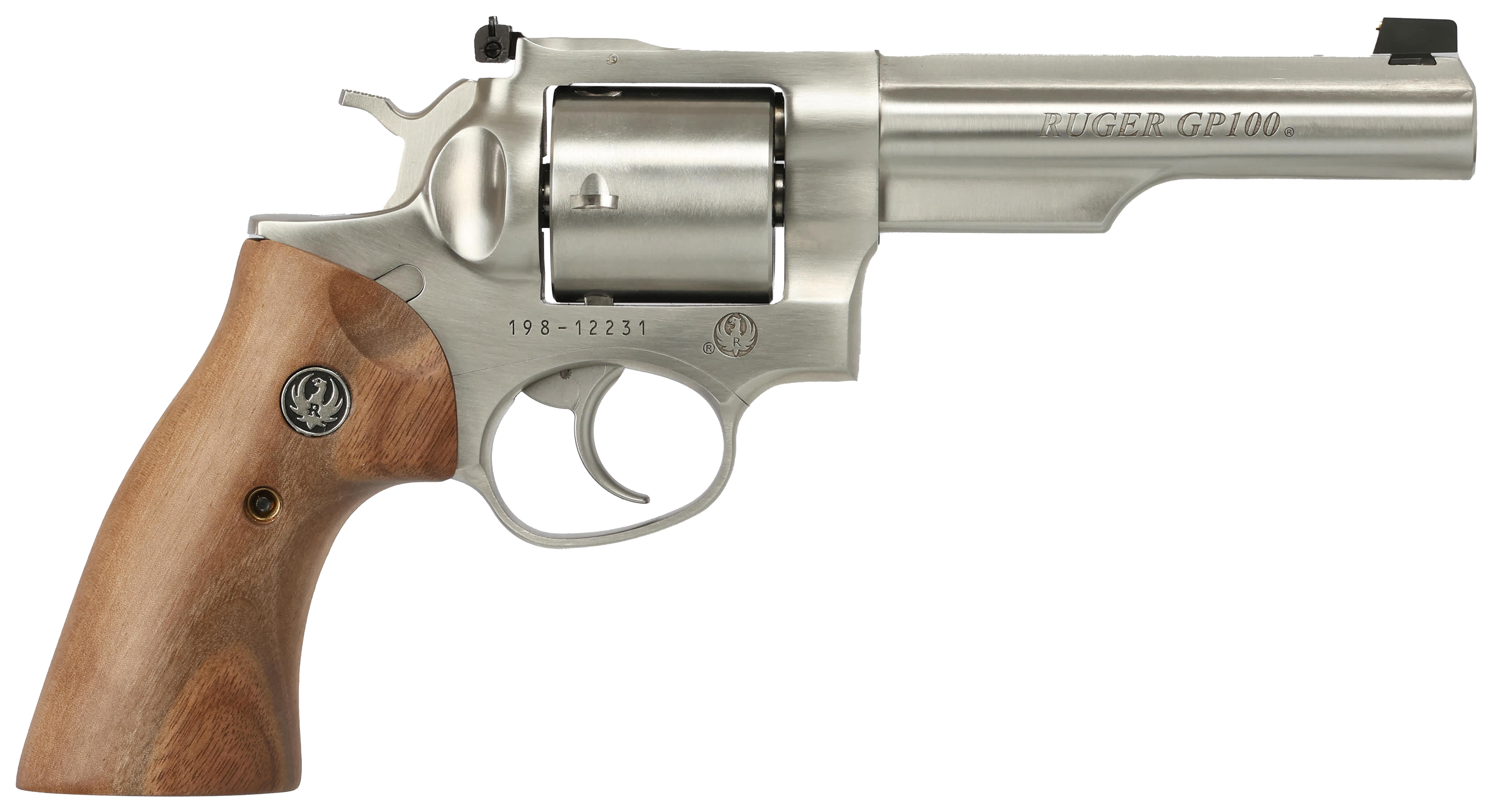 Image of Ruger GP100 Revolver with Smooth Walnut Grips - .44 Smith & Wesson Special - Stainless - Walnut