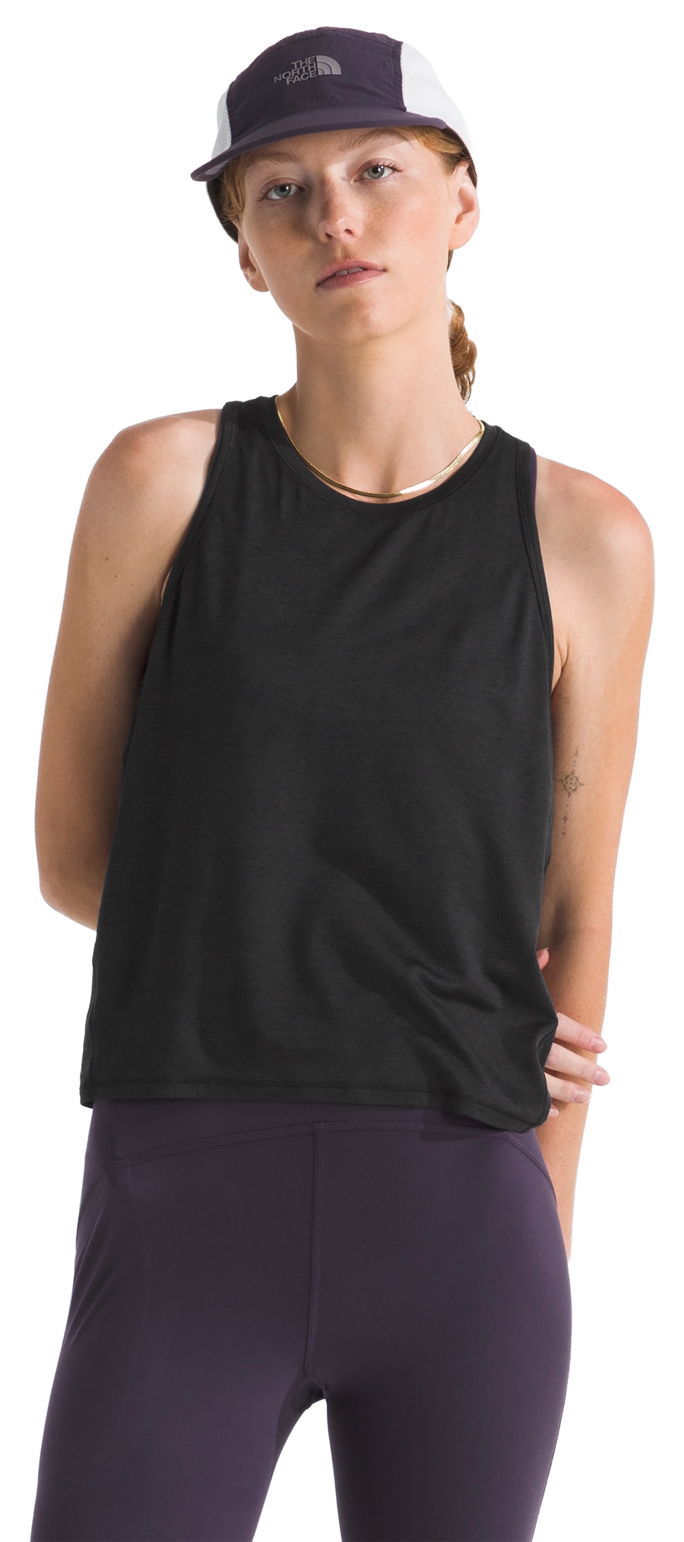 Image of The North Face Jaida Racerback Tank Top - TNF Black Dark Heather