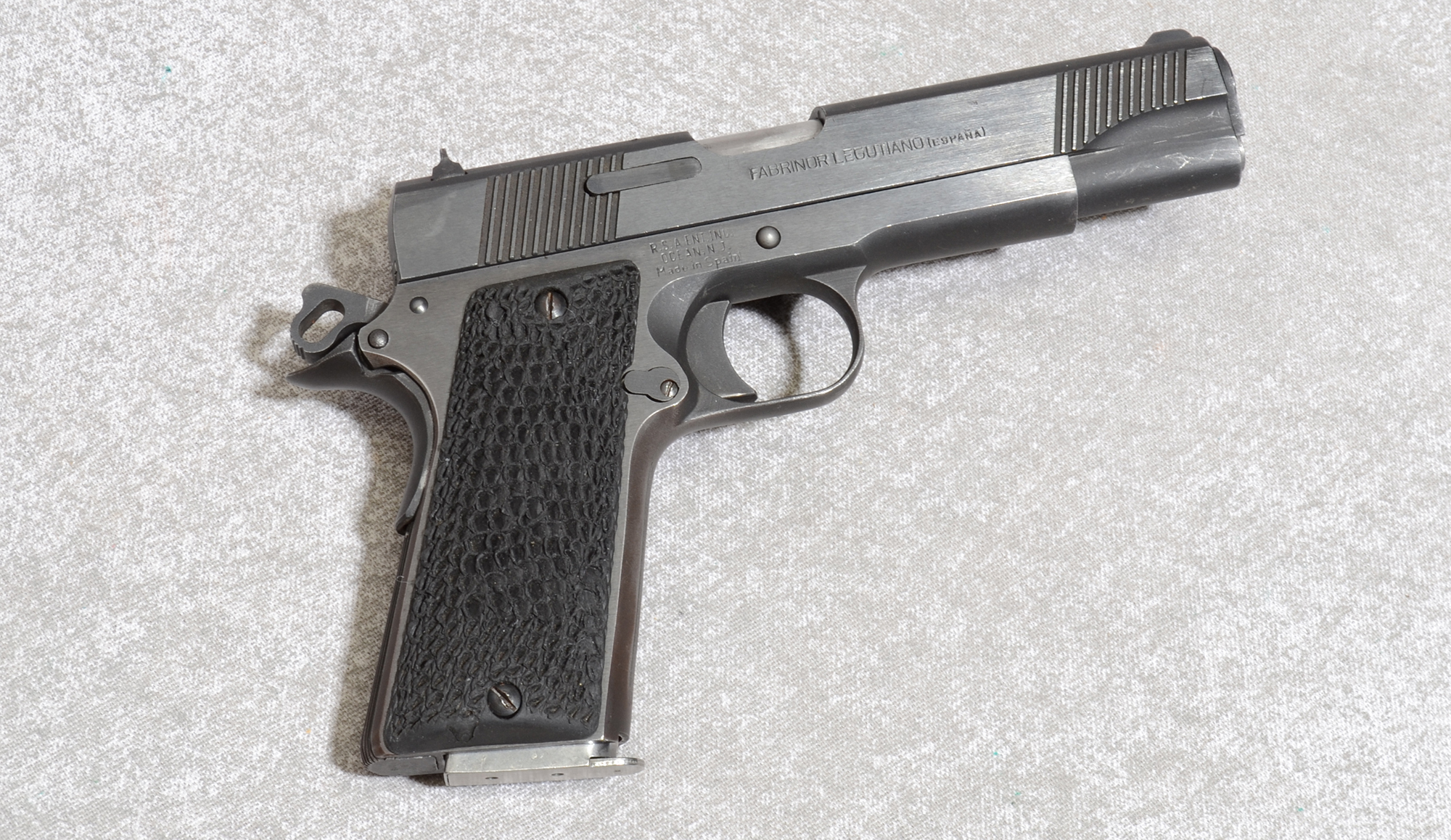 Image of "Fabrinor Legutiano Firestorm Pistol, .45 ACP, 5"" Barrel, 2.5 lbs."