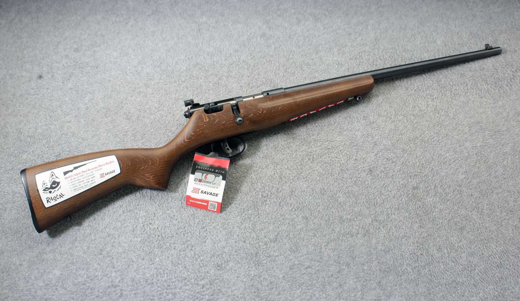 Image of Savage ~ Rascal Compact Hardwood Single Shot ~ .22 S, L or LR