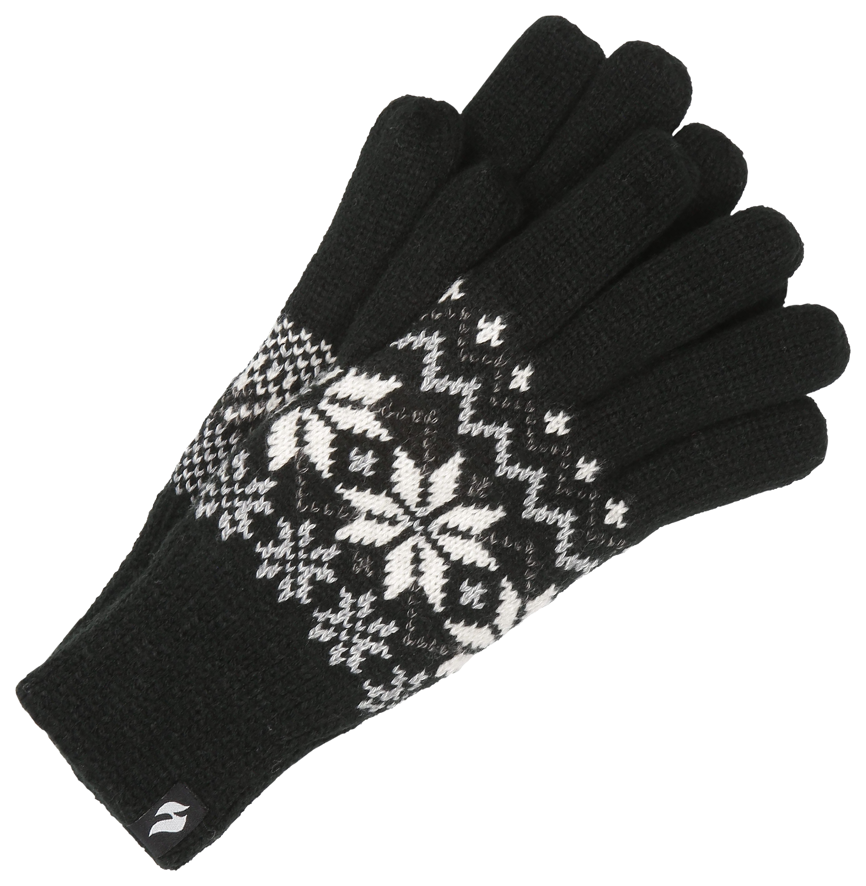 Heat Holders Original Elena Fair-Isle Gloves - Black