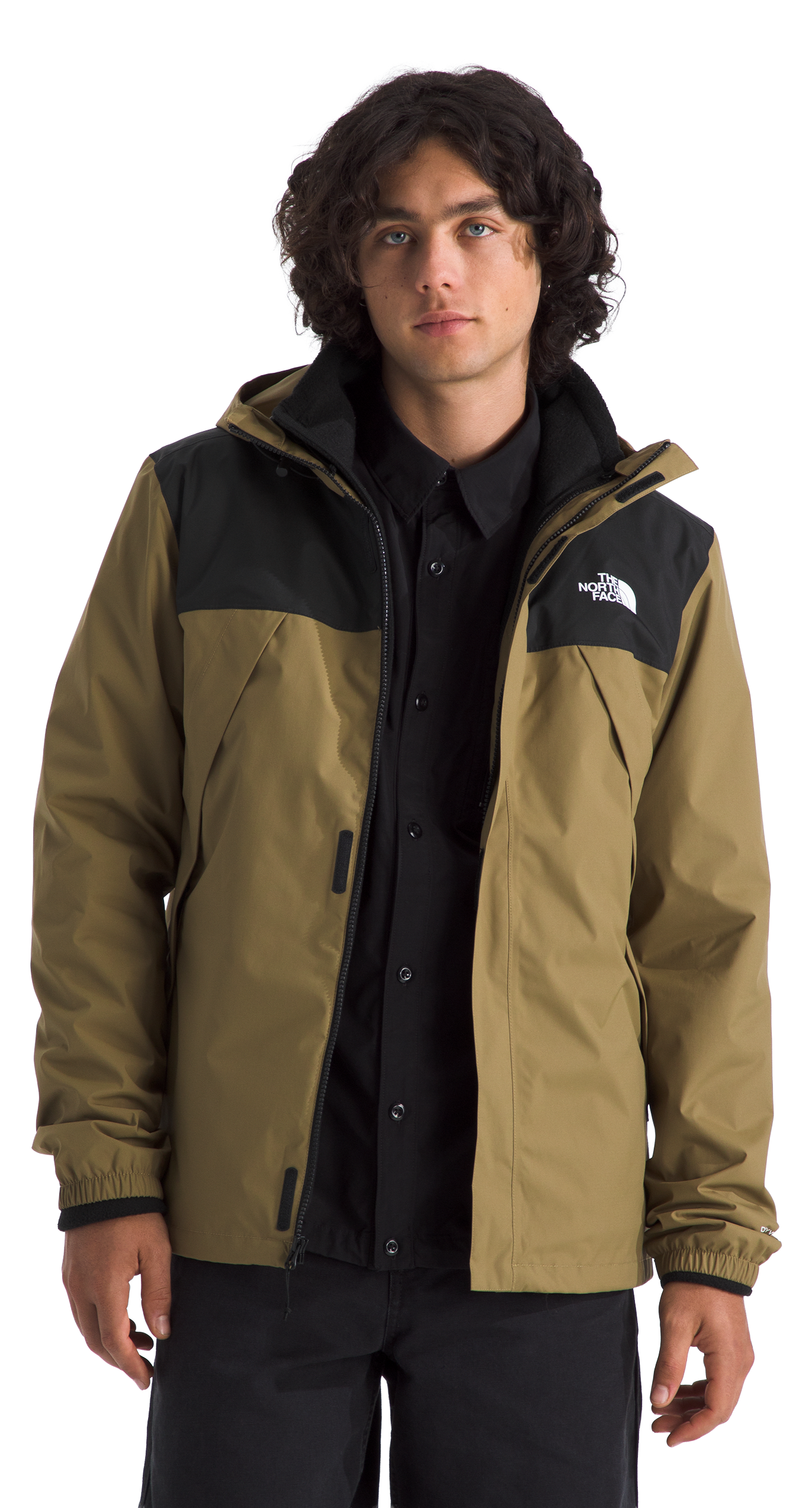 Image of The North Face Antora TLriclimate Rain Jacket - Cedar/TNF Black