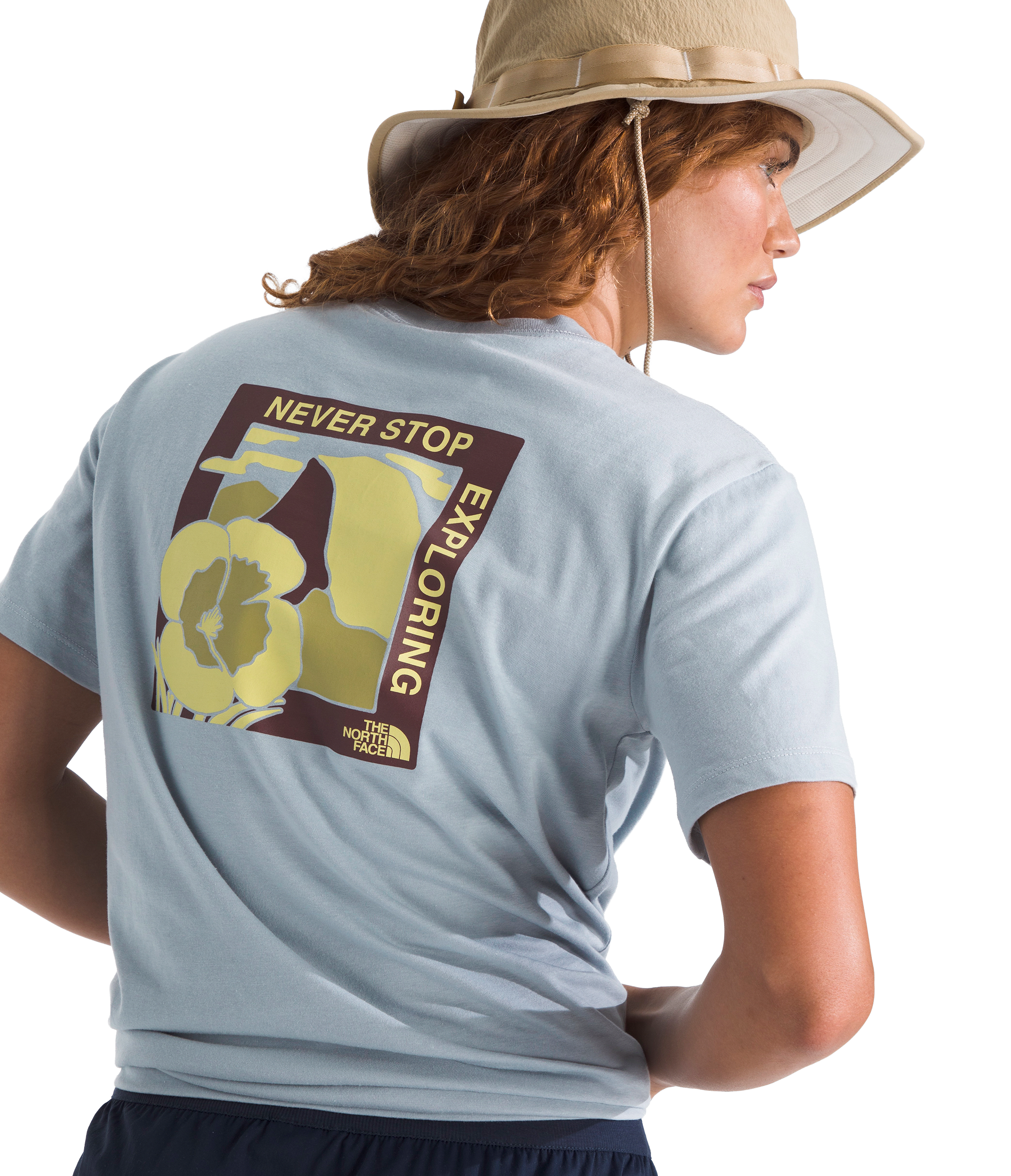 Image of The North Face Wildflower Trails Short-Sleeve T-Shirt - Frost Grey