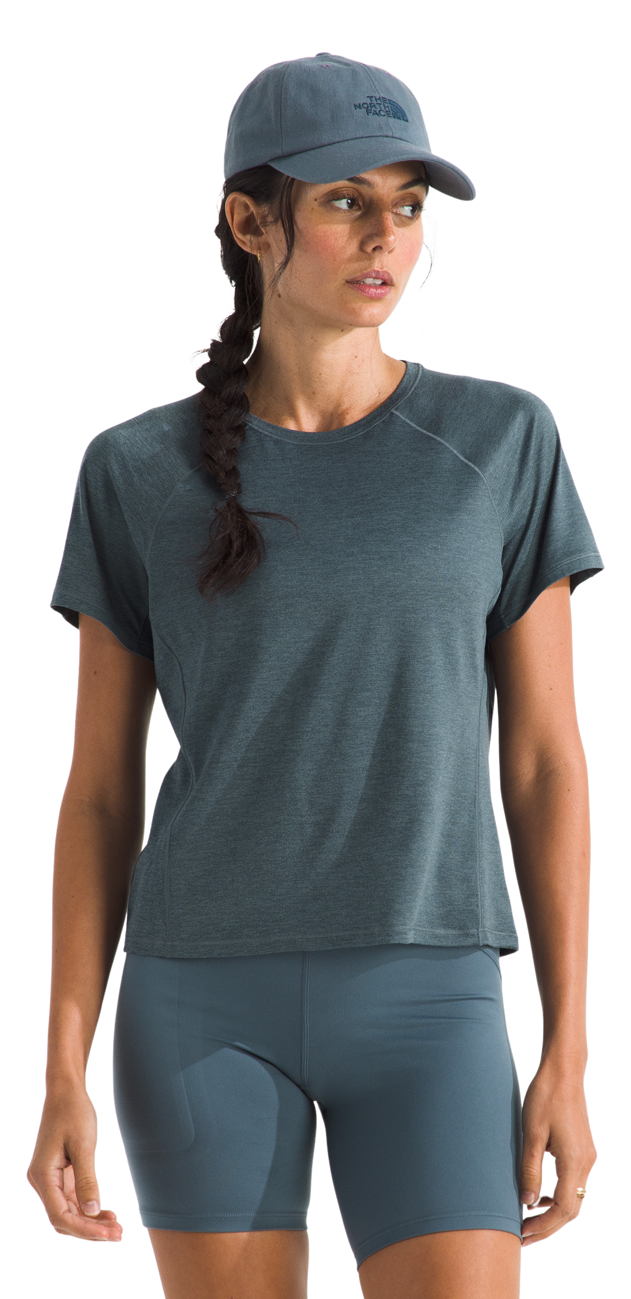 Image of The North Face Jaida Short-Sleeve T-Shirt - Granite Grey Dark Heather