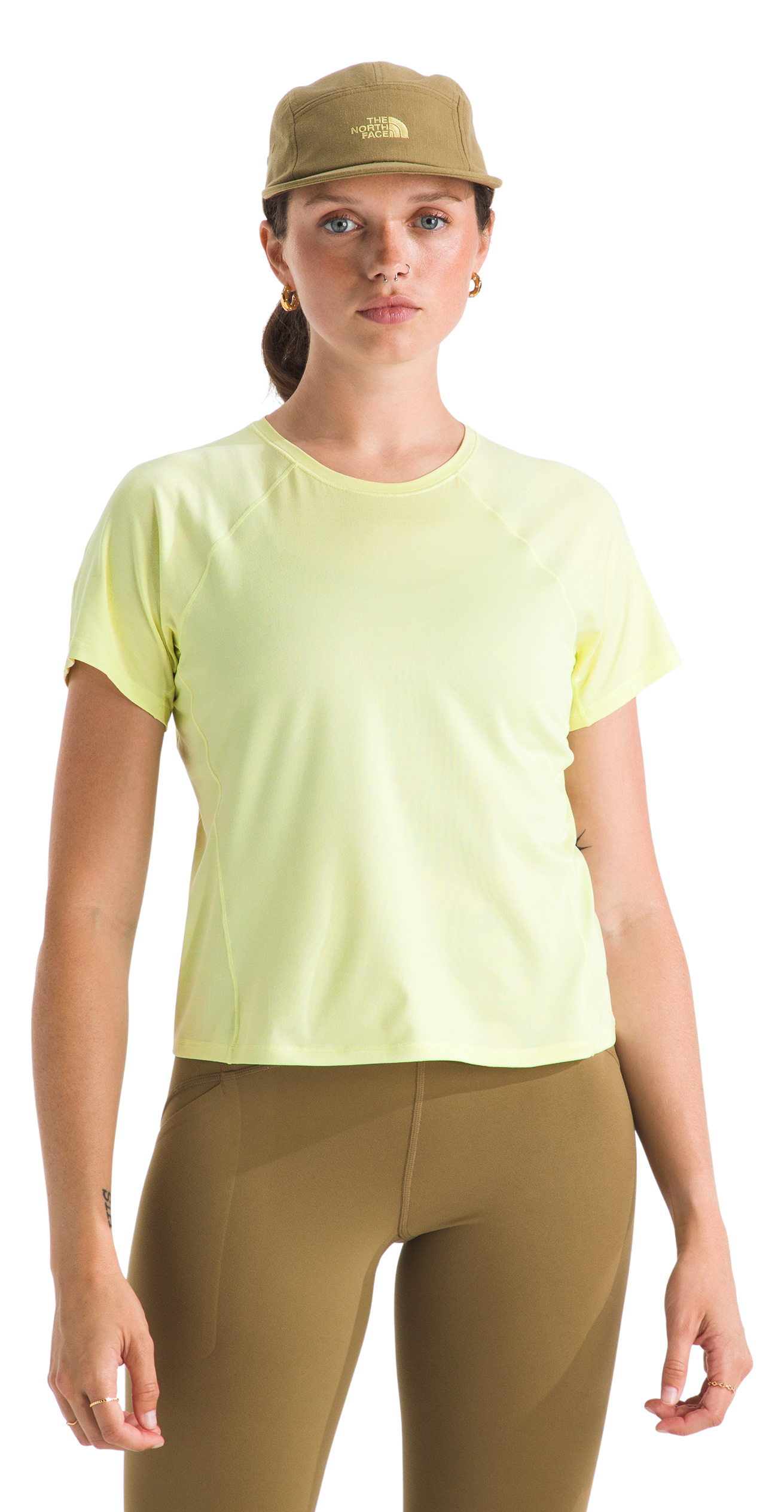 Image of The North Face Jaida Short-Sleeve T-Shirt - Lemon Mist Light Heather