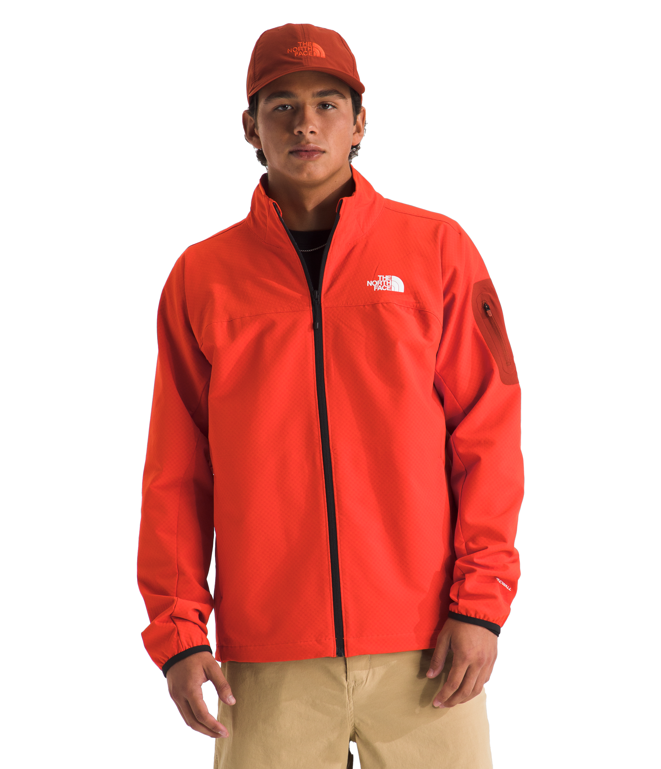 The North Face Men's Tek Approach Jacket, Medium, Lava Red