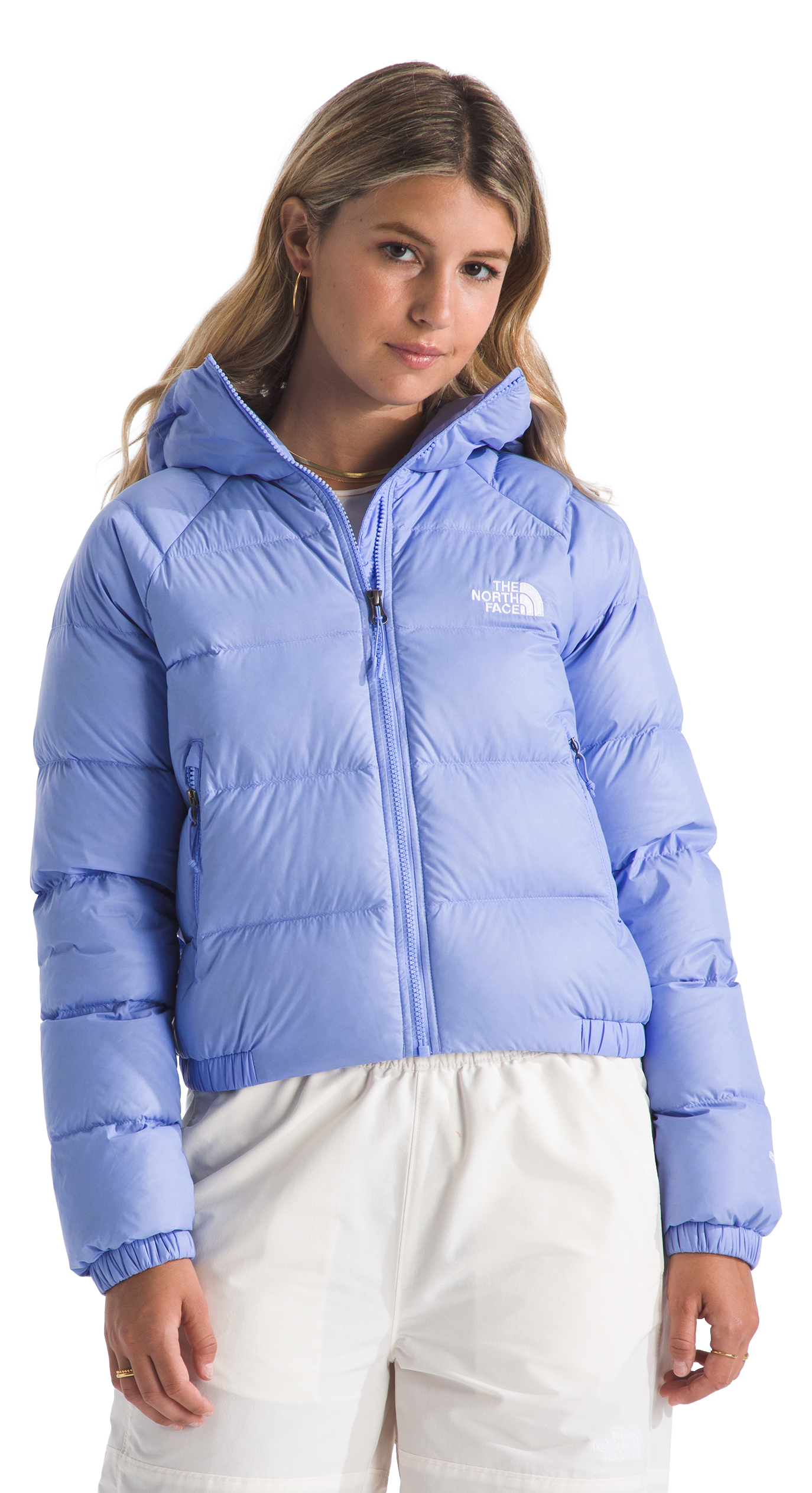 Image of The North Face Hydrenalite Down Full-Zip Long-Sleeve Hoodie - Periwinkle Glow