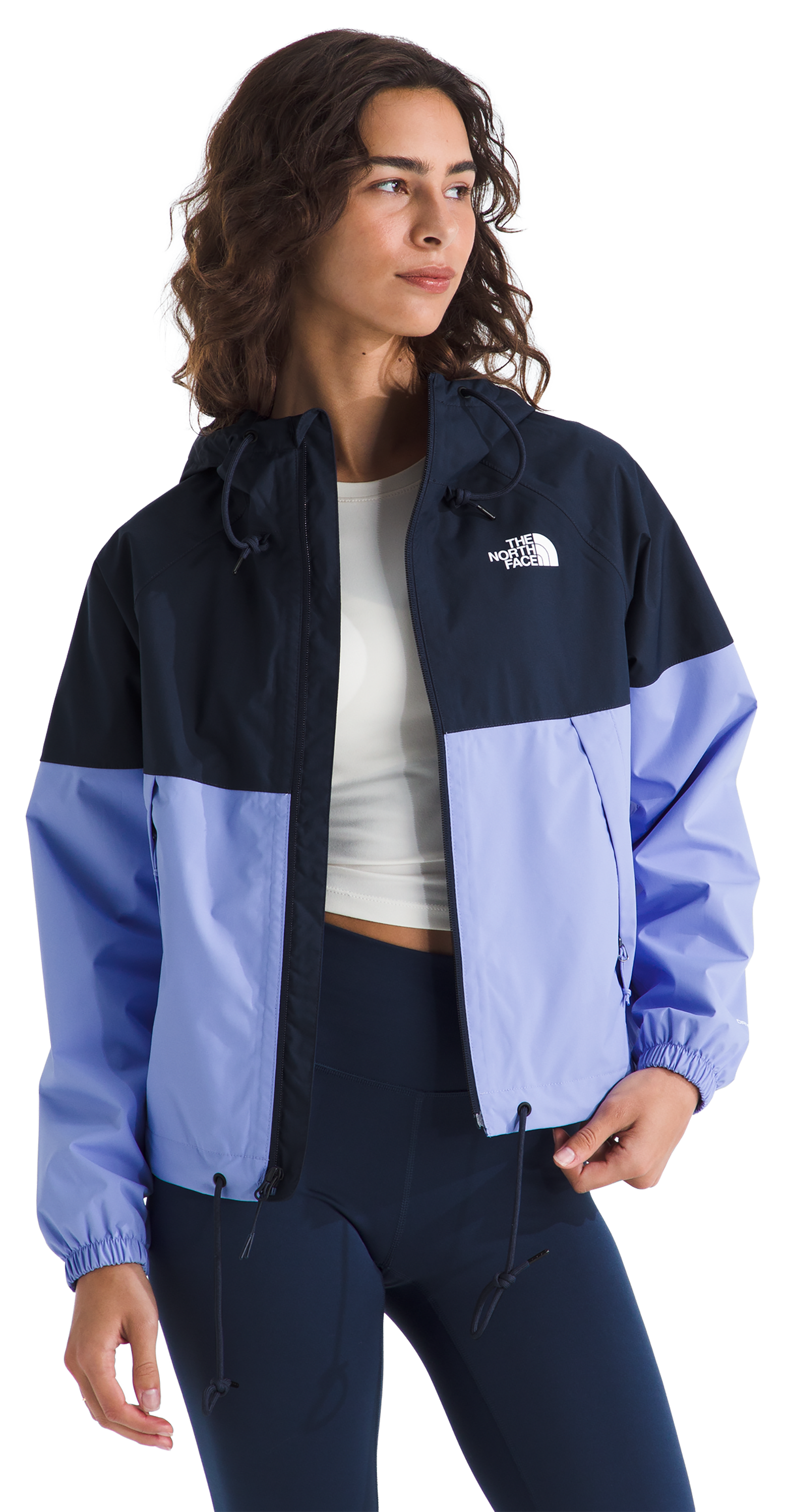 Image of The North Face Antora Rain Hoodie - Periwinkle Glow/Summit Navy