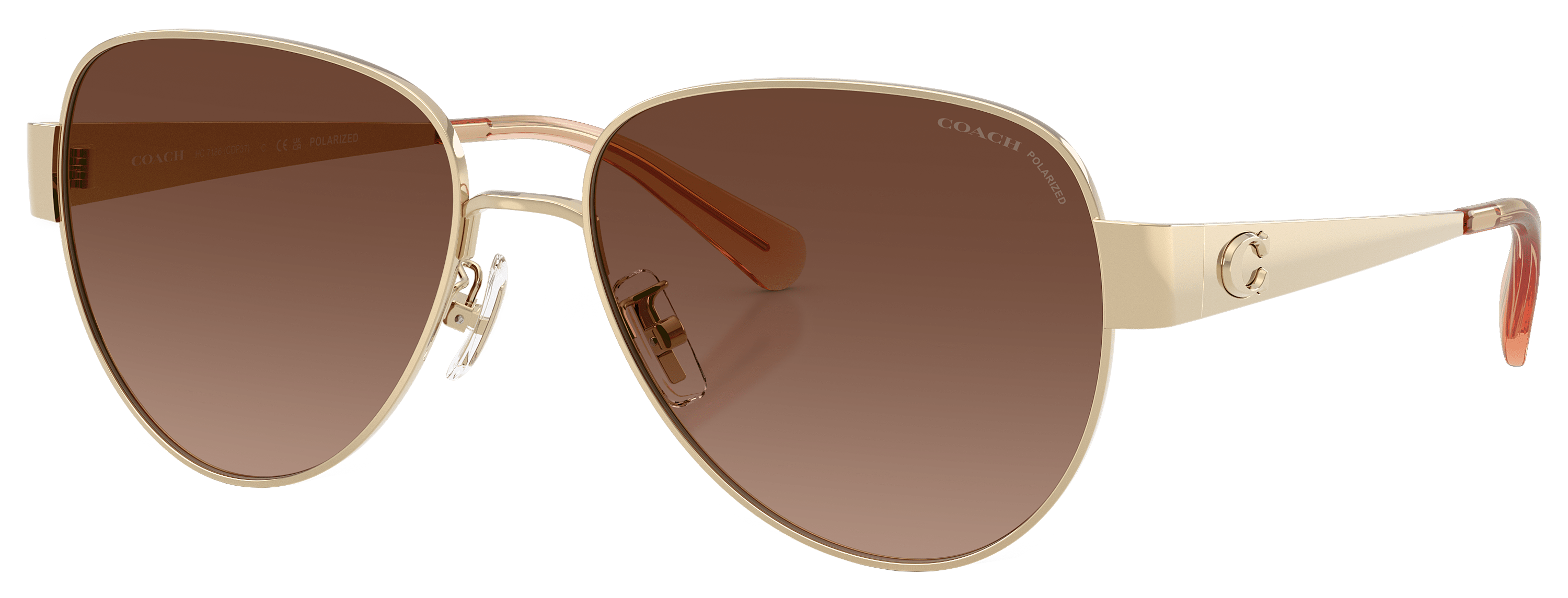 Image of COACH HC7186 Polarized Sunglasses for Ladies