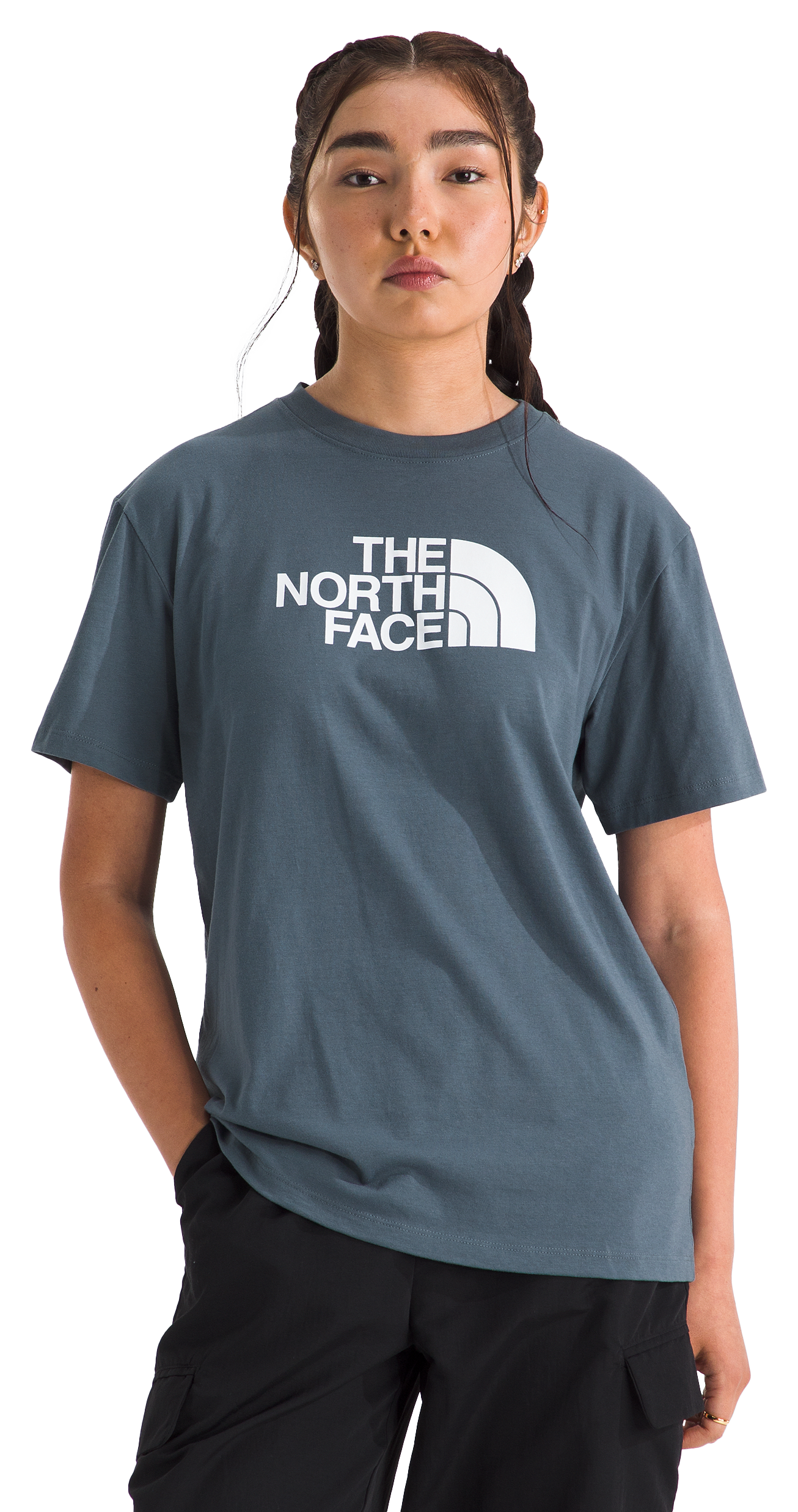 Image of The North Face Core Half Dome Short-Sleeve T-Shirt - Granite Grey