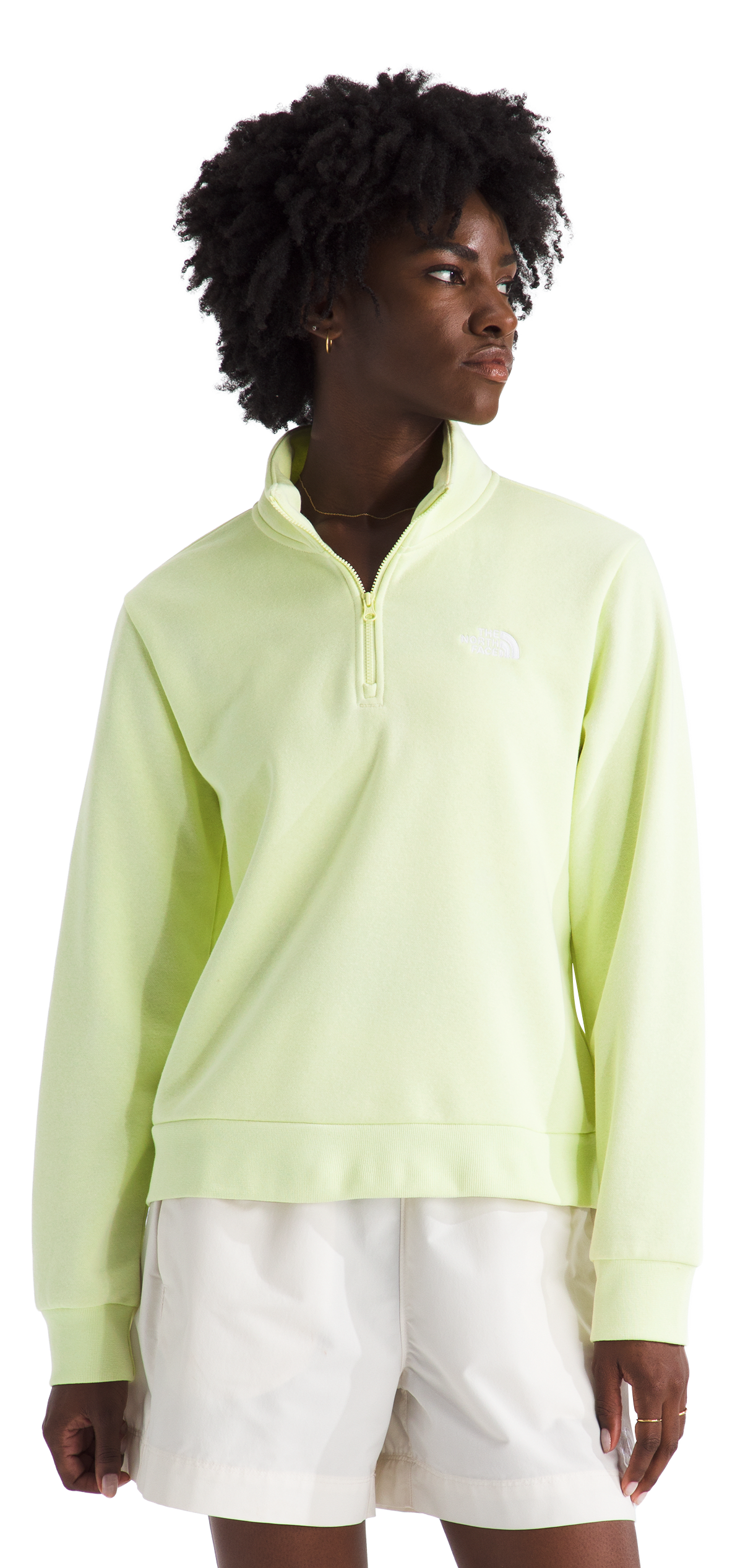 Image of The North Face Evolution Simple Dome Quarter-Zip Pullover - Lemon Mist