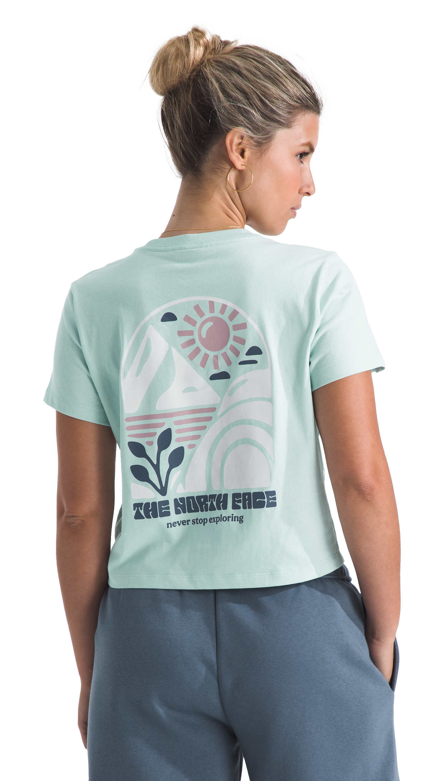 Image of The North Face Sun Cutie Graphic Short-Sleeve T-Shirt - Opal Frost