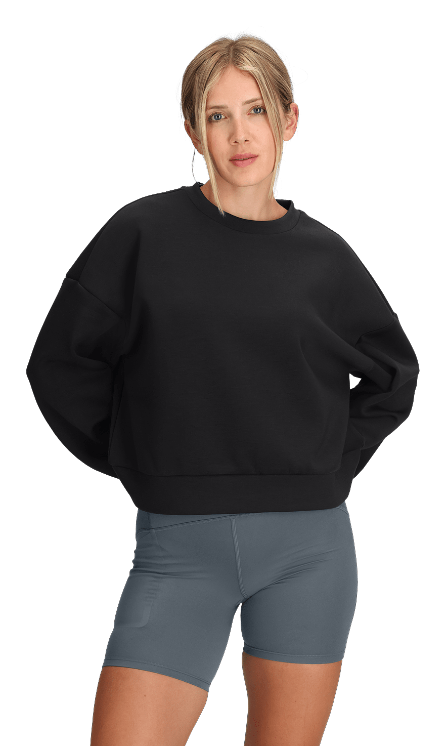 Image of The North Face Jaida Crewneck Long-Sleeve Shirt - TNF Black
