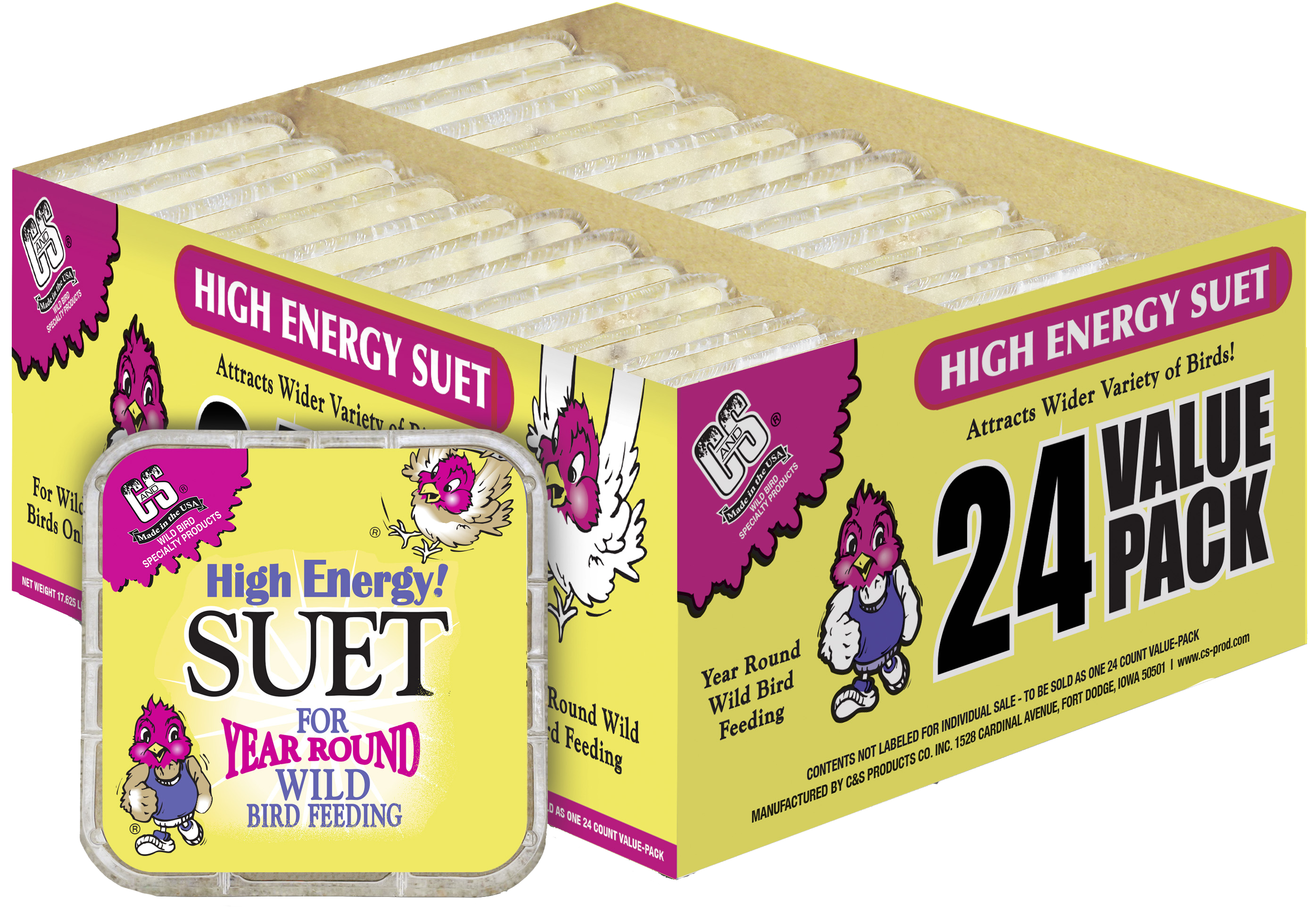 C&S C&S High Energy Suet Value Pack - 11.75 OZ 24PK - $34.99 at Bass Pro Shops