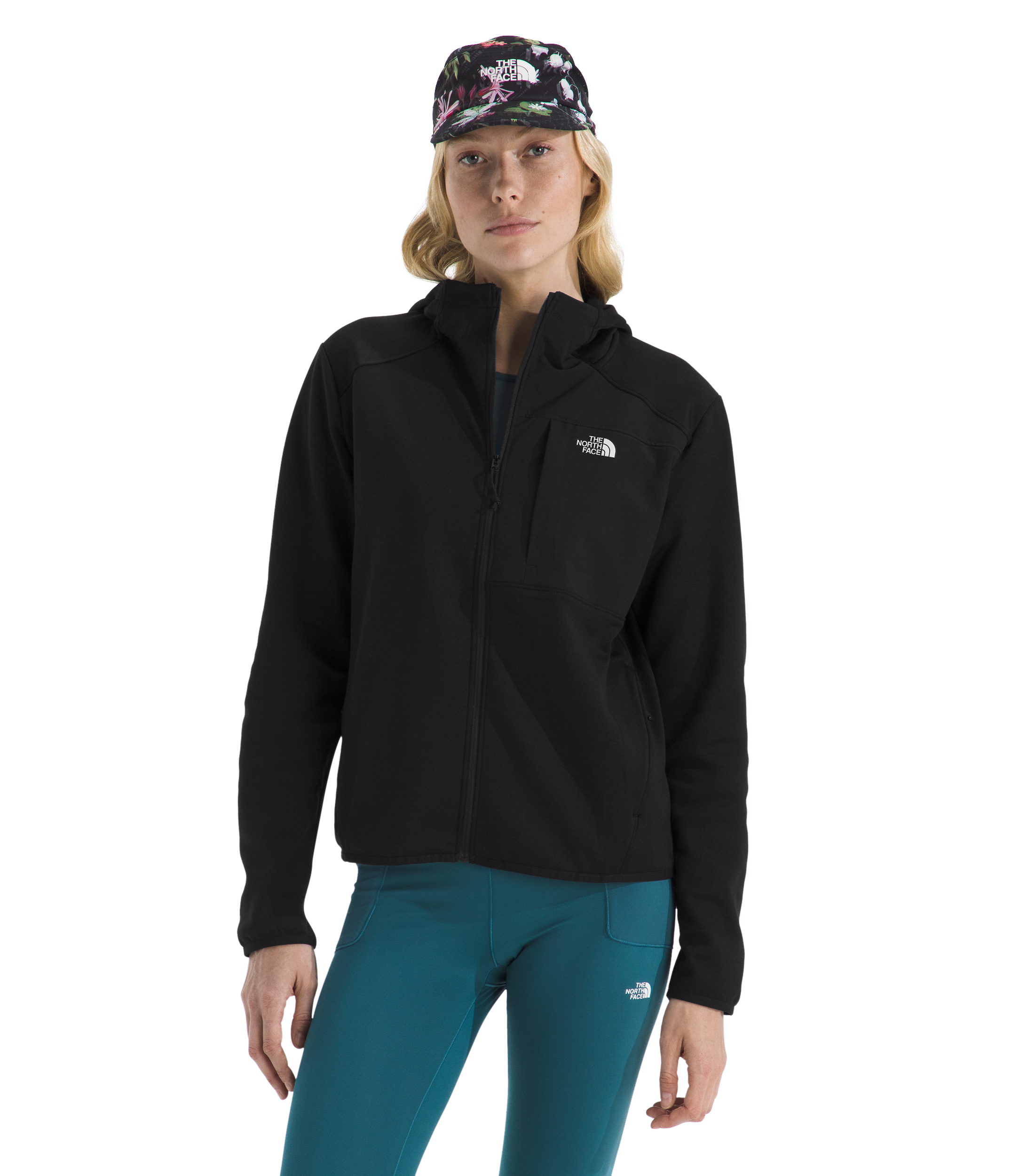 Image of The North Face Performance Fleece Full-Zip Hoodie - TNF Black