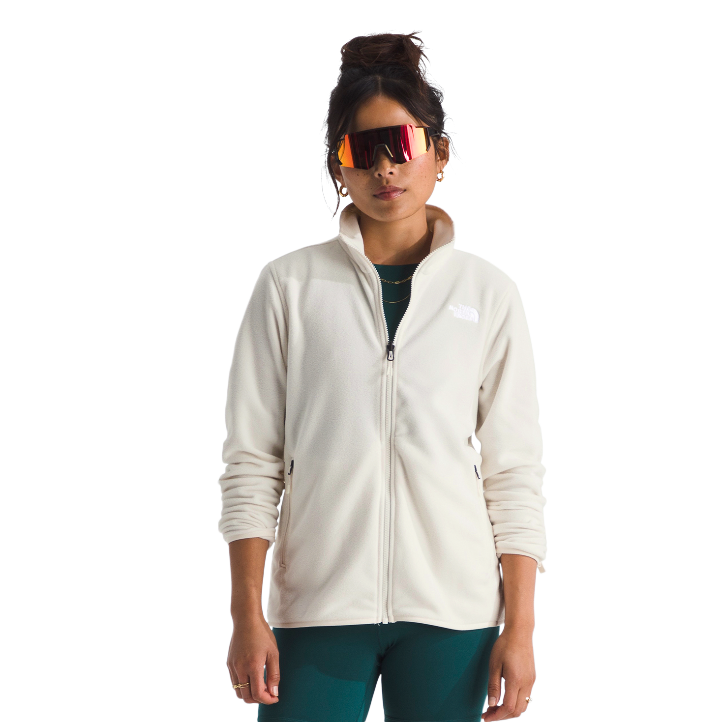 Image of The North Face Glacier Fleece Jacket - White Dune