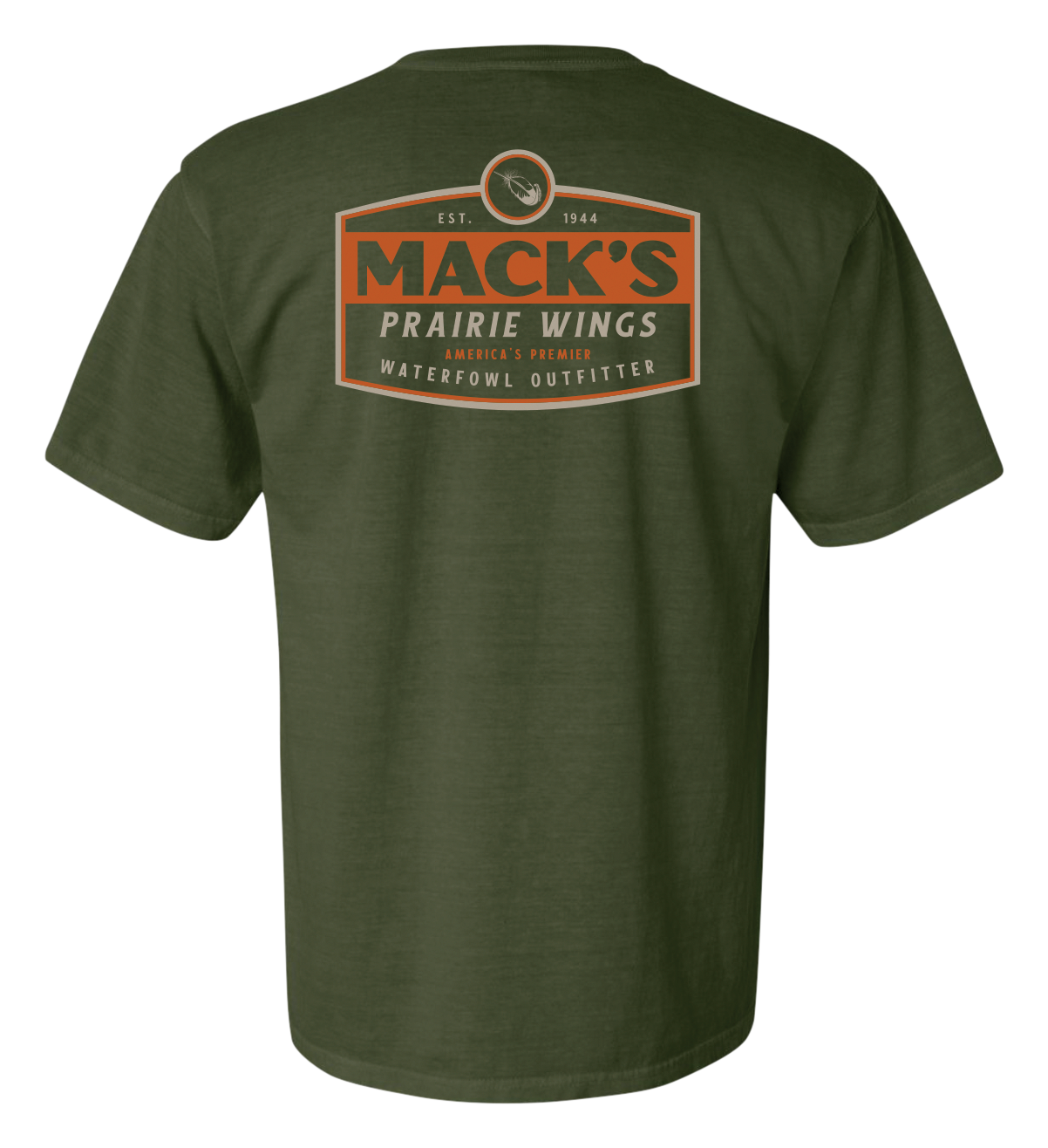 Image of Mack's Prairie Wings Feather Label Short-Sleeve T-Shirt