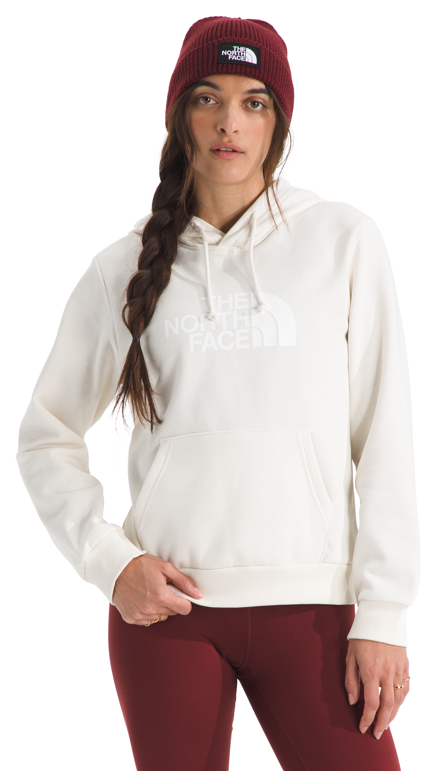 Image of The North Face Evolution Simple Dome Hoodie - White Dune