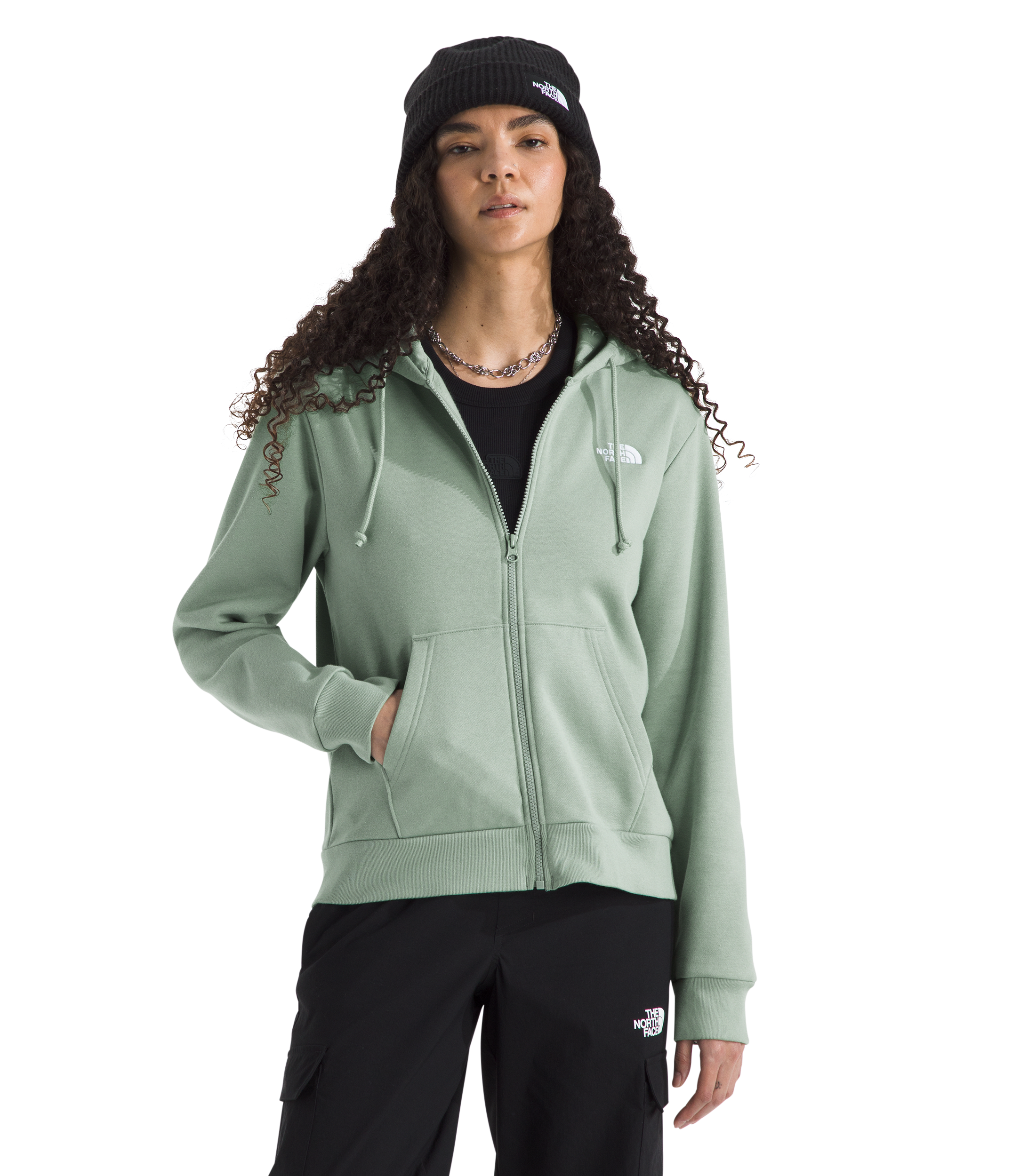 Image of The North Face Evolution Simple Dome Regular Full-Zip Hoodie - Slate Moss